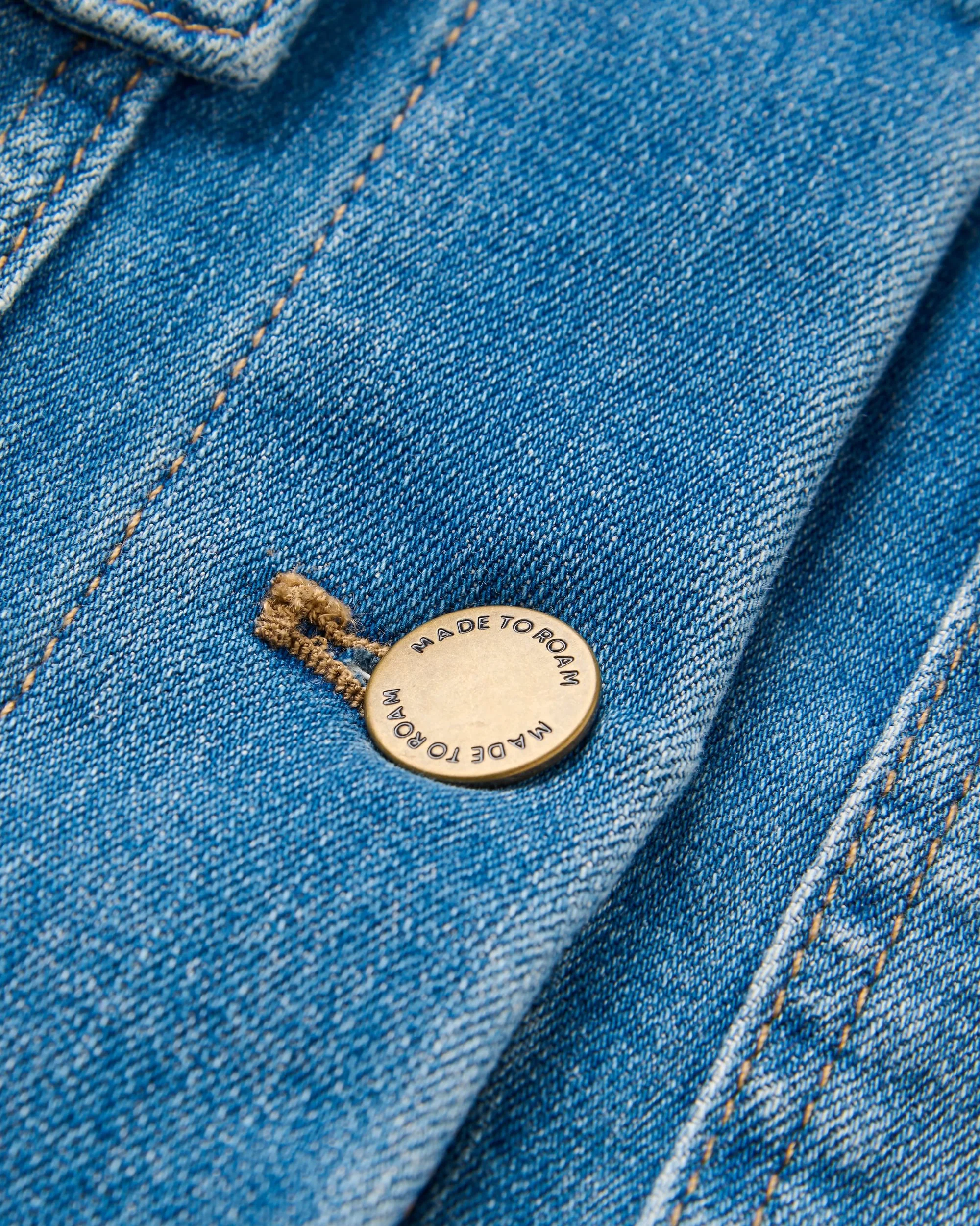 Stella Denim LS Shirt - Light Wash Denim - Image 5