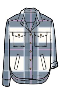 Stella LS Shirt - Provincial Blue Check - Image 12