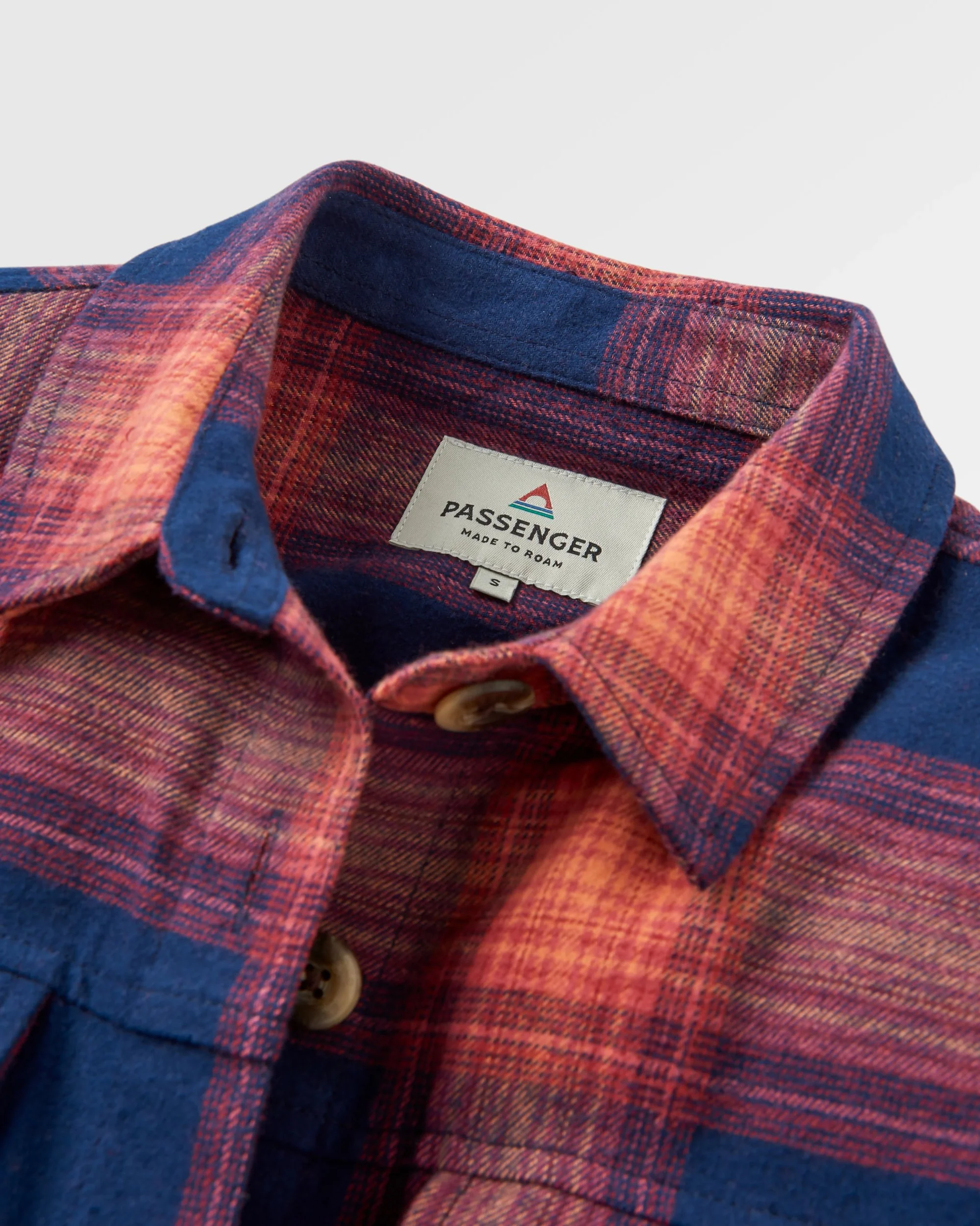 Stella LS Shirt - Rich Navy/ Red Ochre Check - Image 11