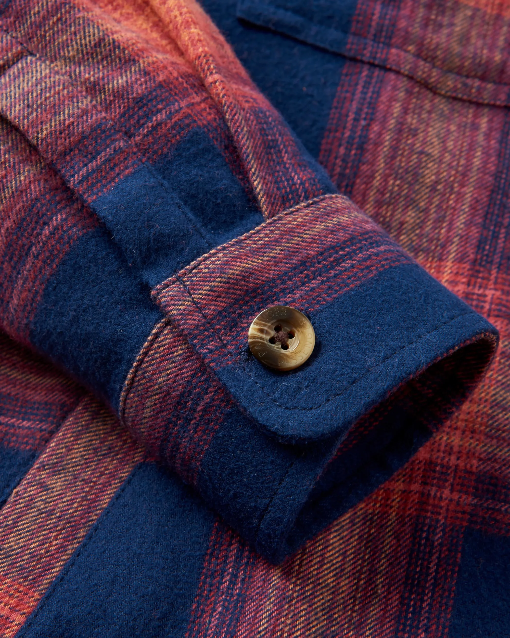 Stella LS Shirt - Rich Navy/ Red Ochre Check - Image 12