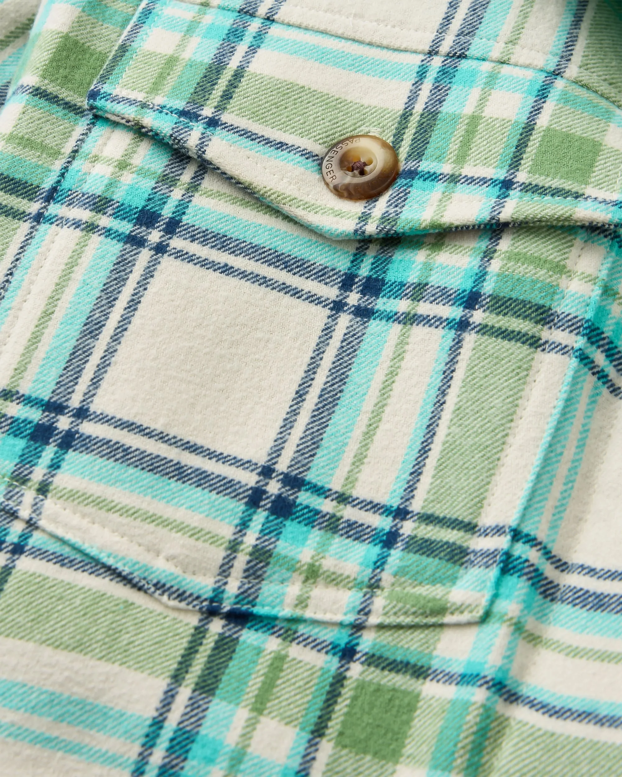 Stella LS Shirt - Vintage White/Stem Green Check - Image 9