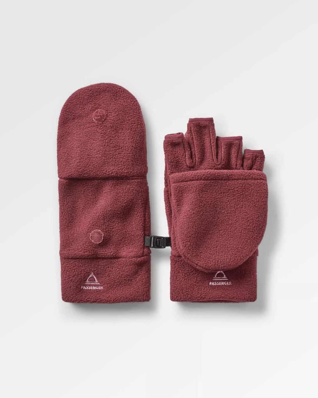 Stem Polar Convertible Mittens - Wine - Image 4