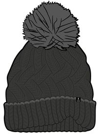 Stoke Bobble Hat - Faded Black - Image 6