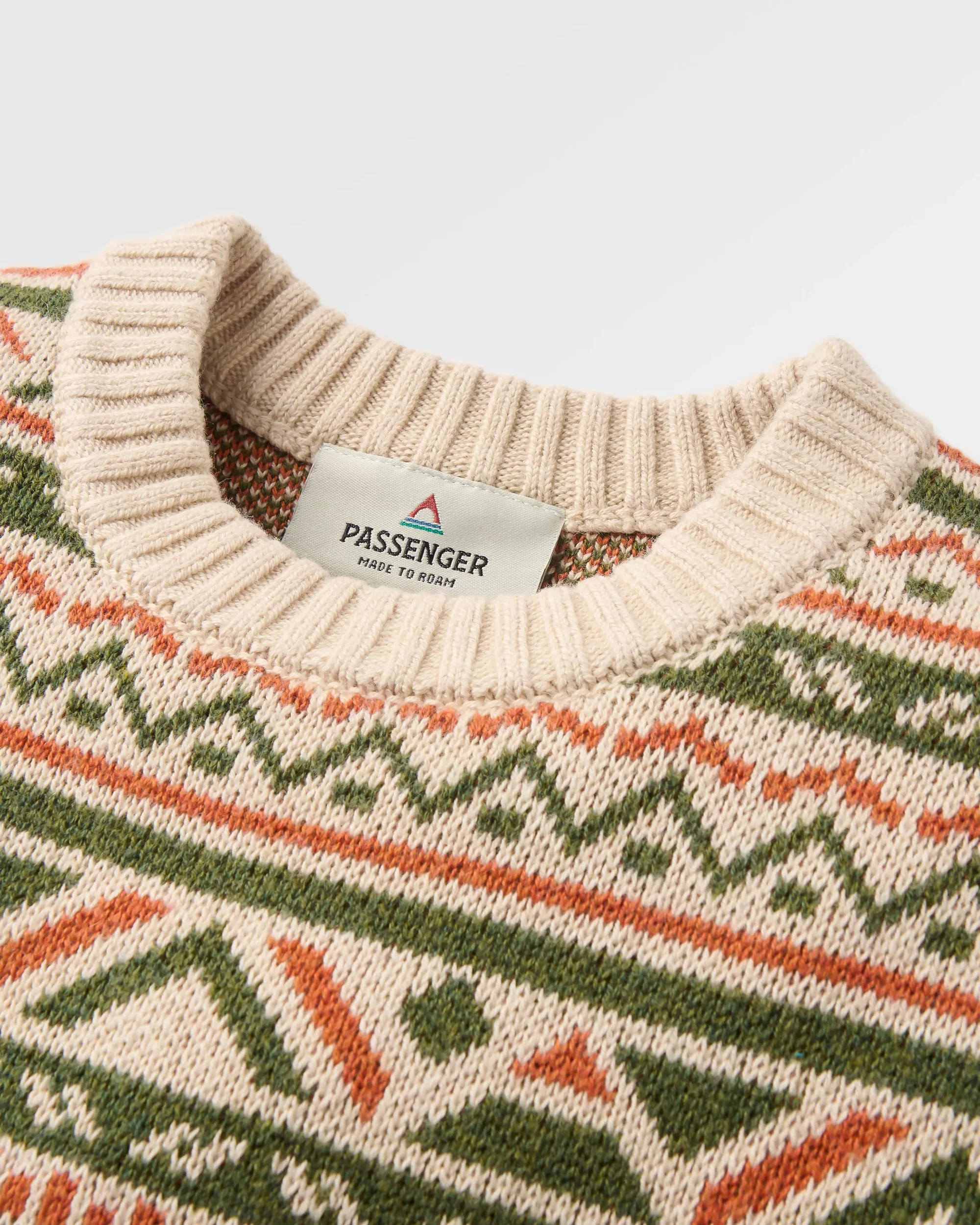 Stoked Knitted Jumper - Oatmeal Multi - Image 4