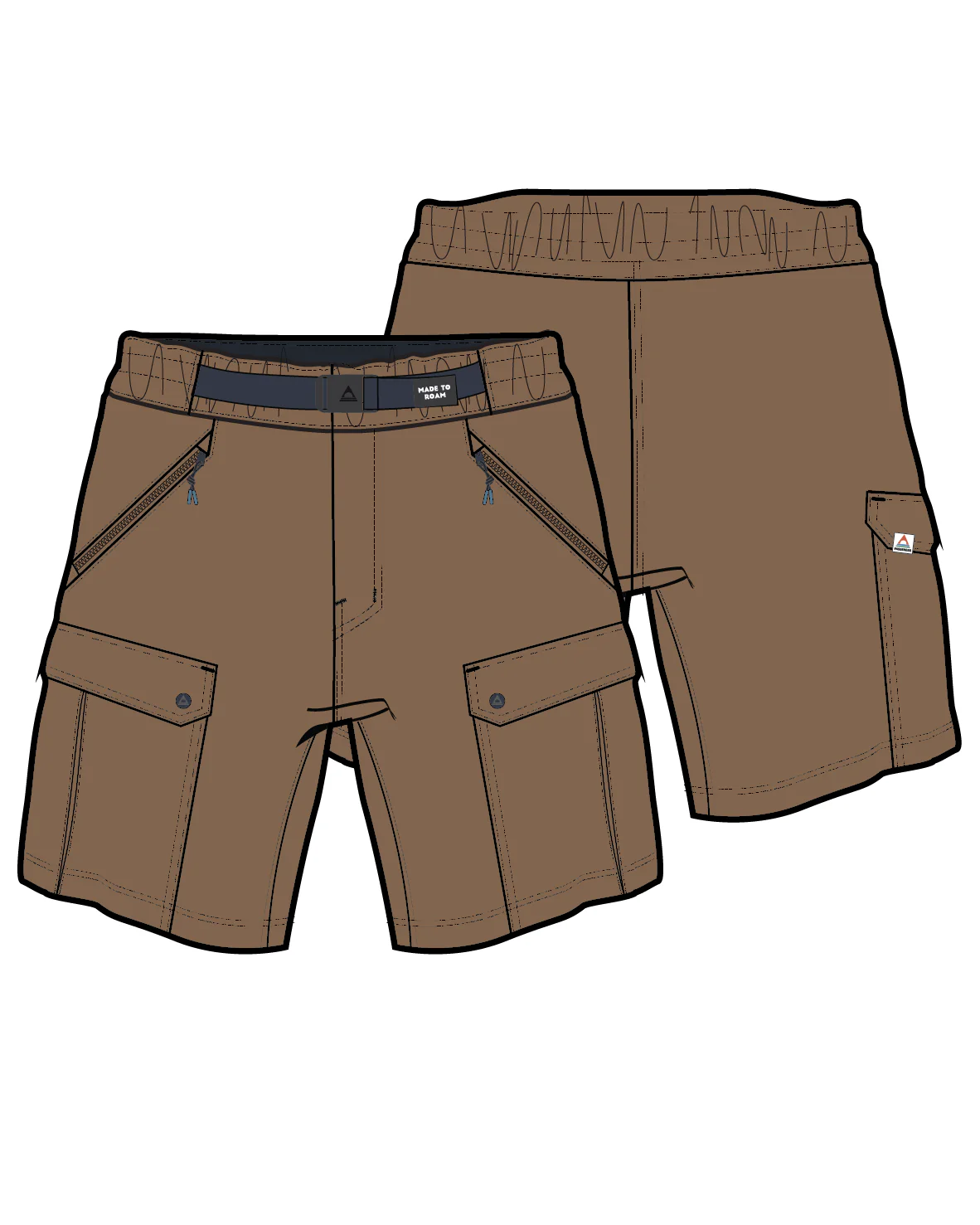 Stride Active Trail Short - Toffee - Image 10
