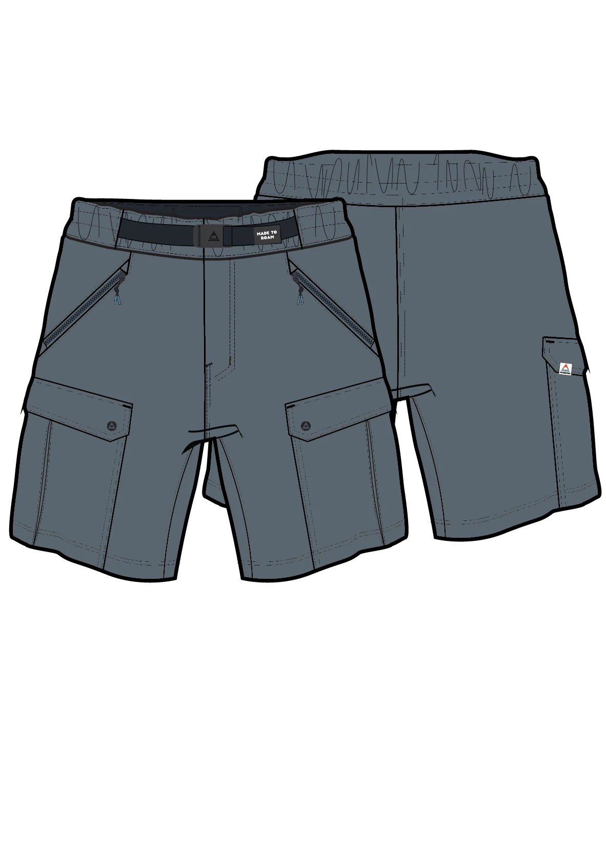 Stride Active Trail Short - Storm Grey - Image 10