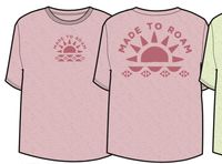 Sunburst Organic T-Shirt - Soft Shell Pink - Image 10