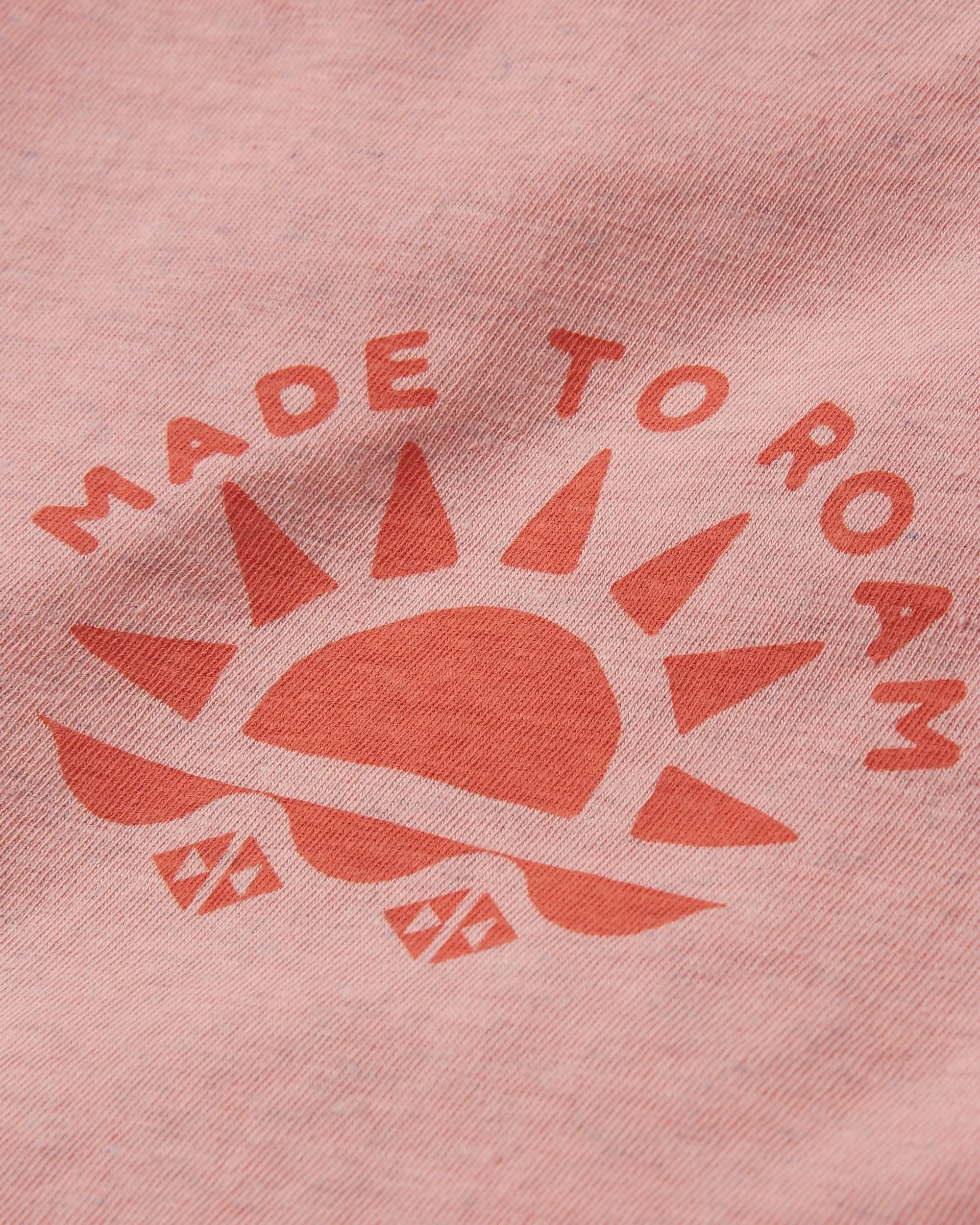 Sunburst Organic T-Shirt - Soft Shell Pink - Image 7
