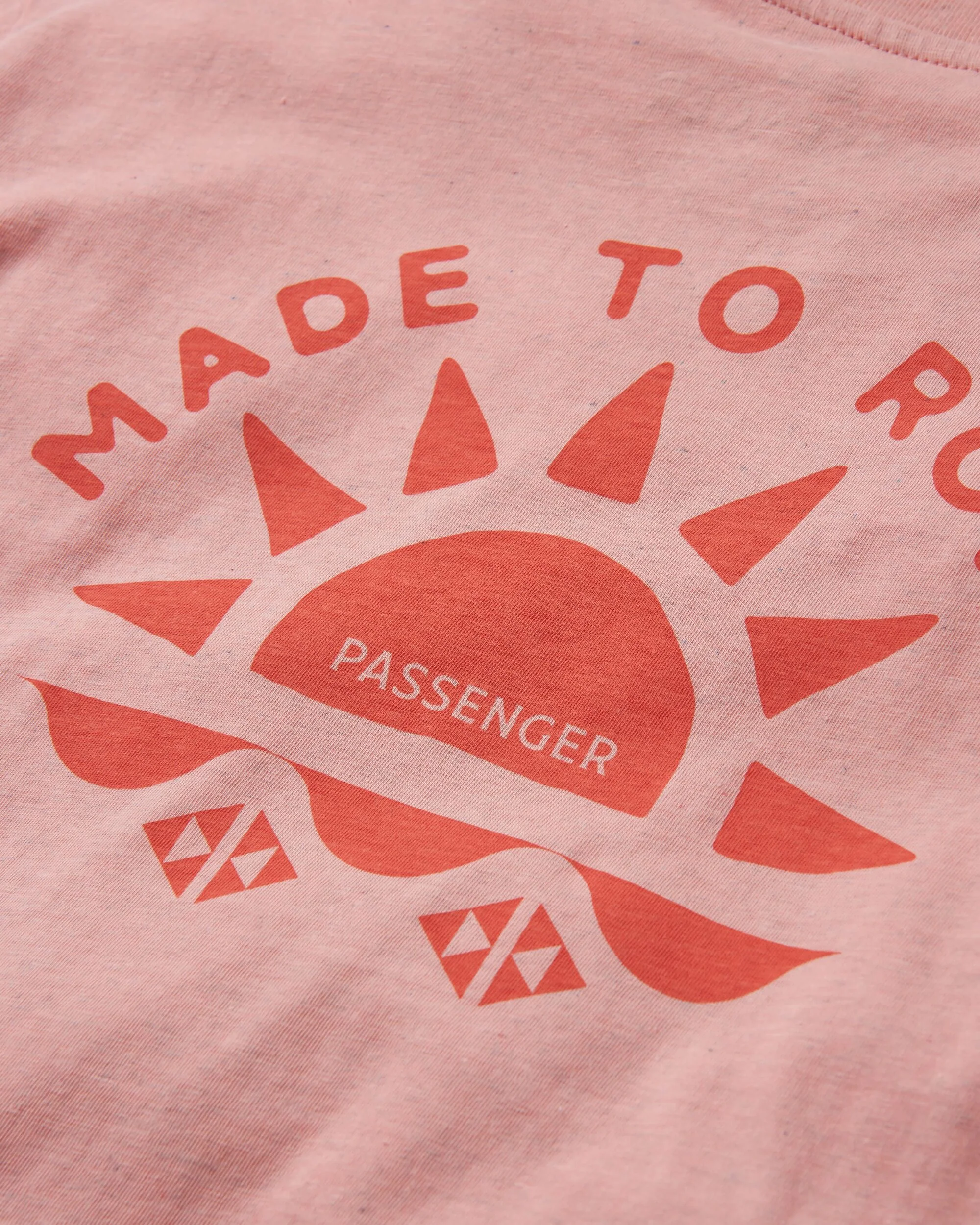 Sunburst Organic T-Shirt - Soft Shell Pink - Image 9