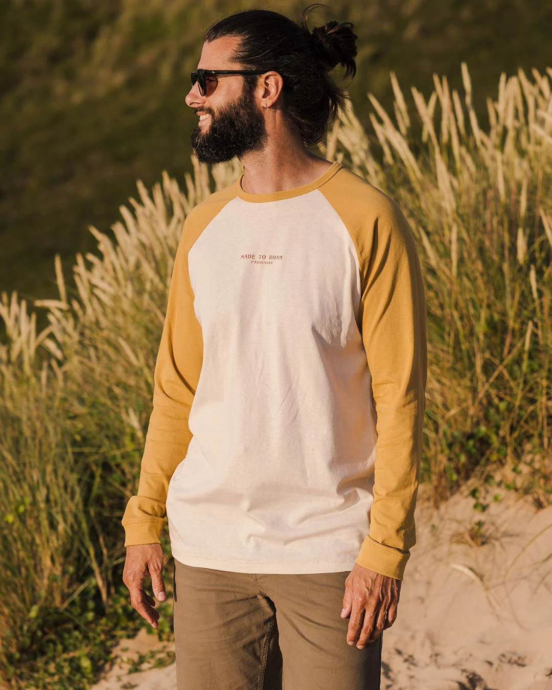 Sundown LS T-Shirt - Mustard Gold - Image 4