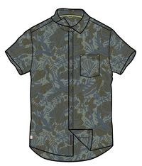 Sundowner Stretch Short Sleeve Shirt - Abstract Seaweed Camo - Image 10