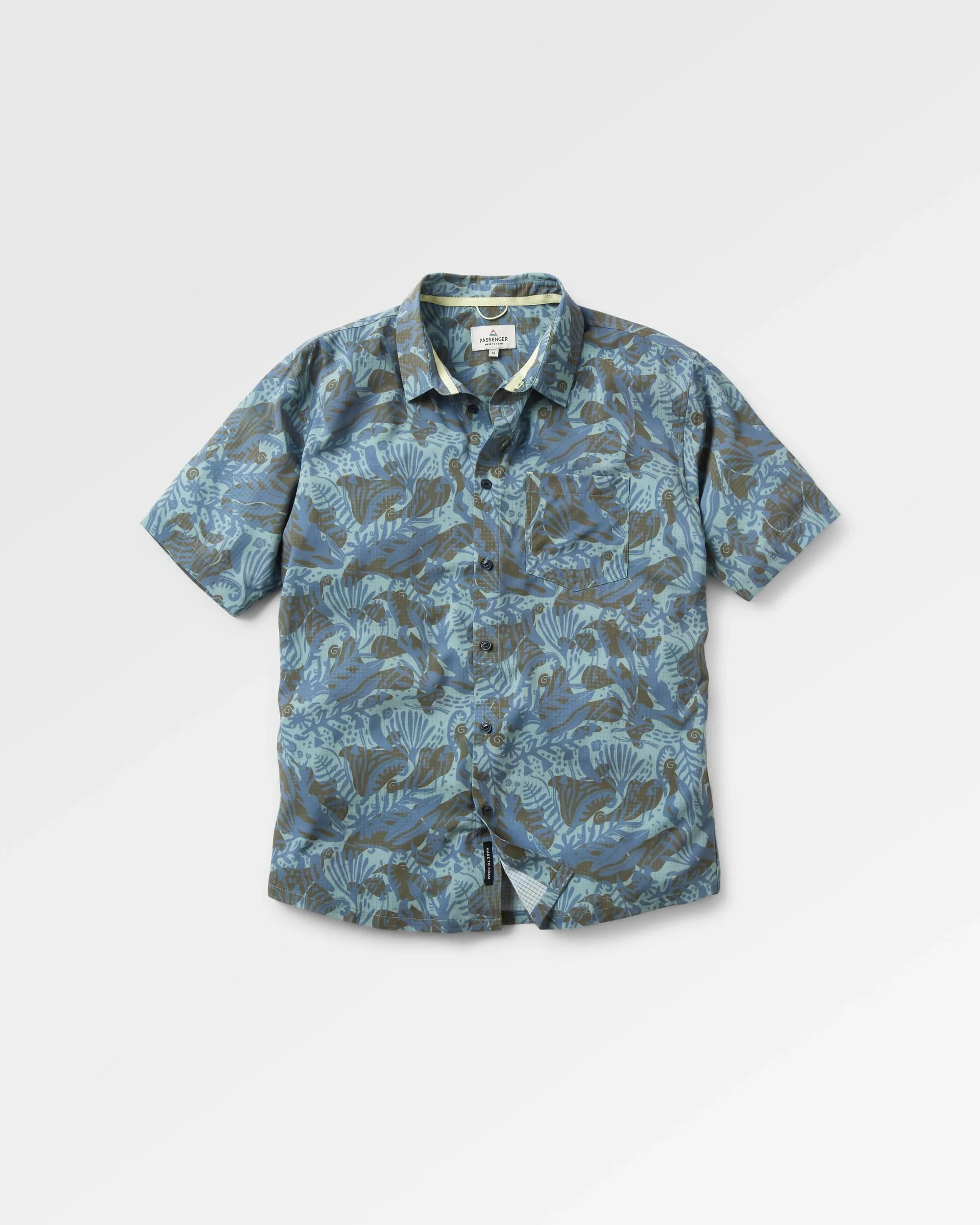Sundowner Stretch Short Sleeve Shirt - Abstract Seaweed Camo - Image 2