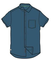 Sundowner Stretch Short Sleeve Shirt - Tidal Blue - Image 5