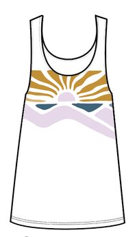 Sunsets Organic Cotton Vest - Marshmallow - Image 9