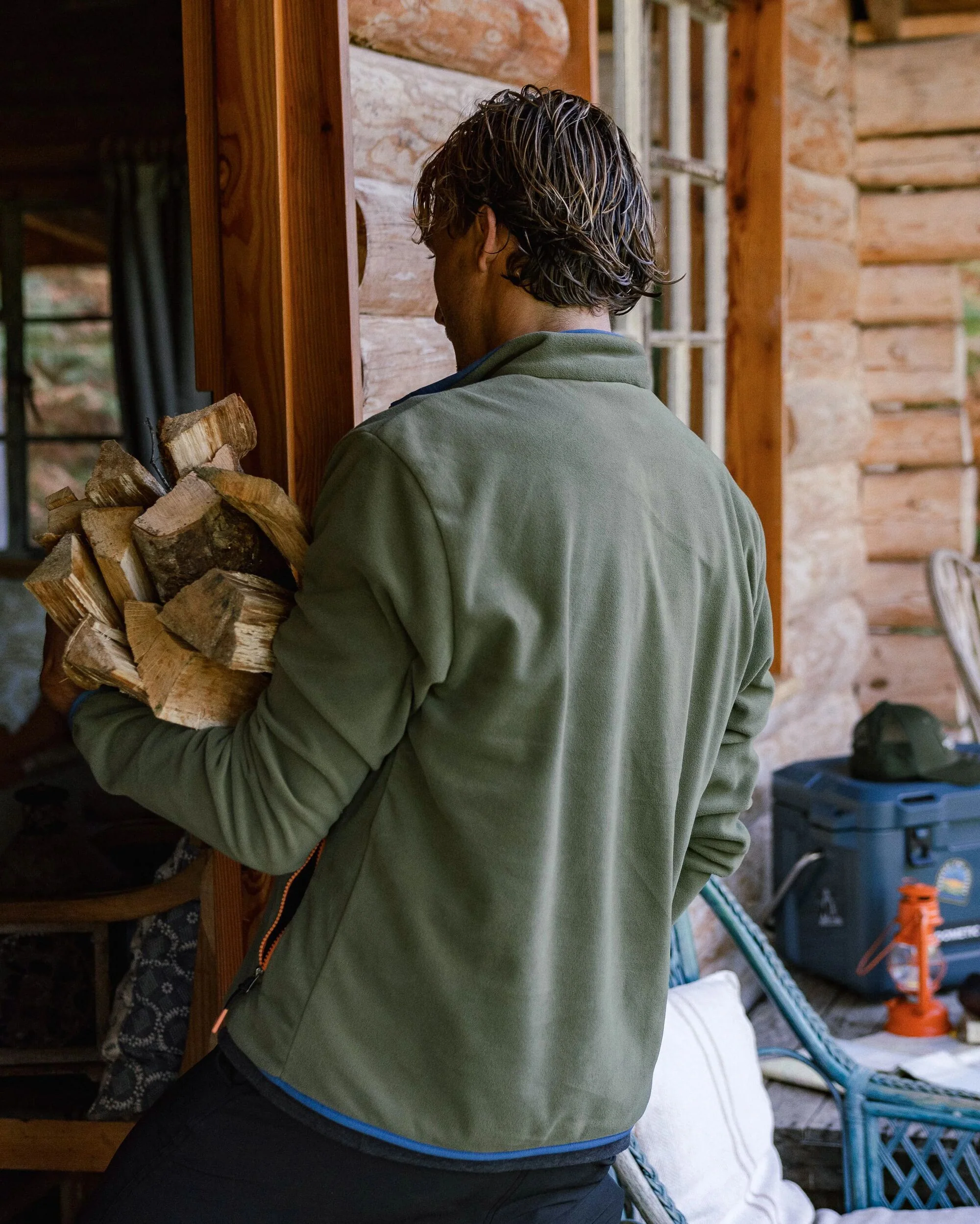 Switchback Micro Polartec® Fleece - Khaki - Image 3
