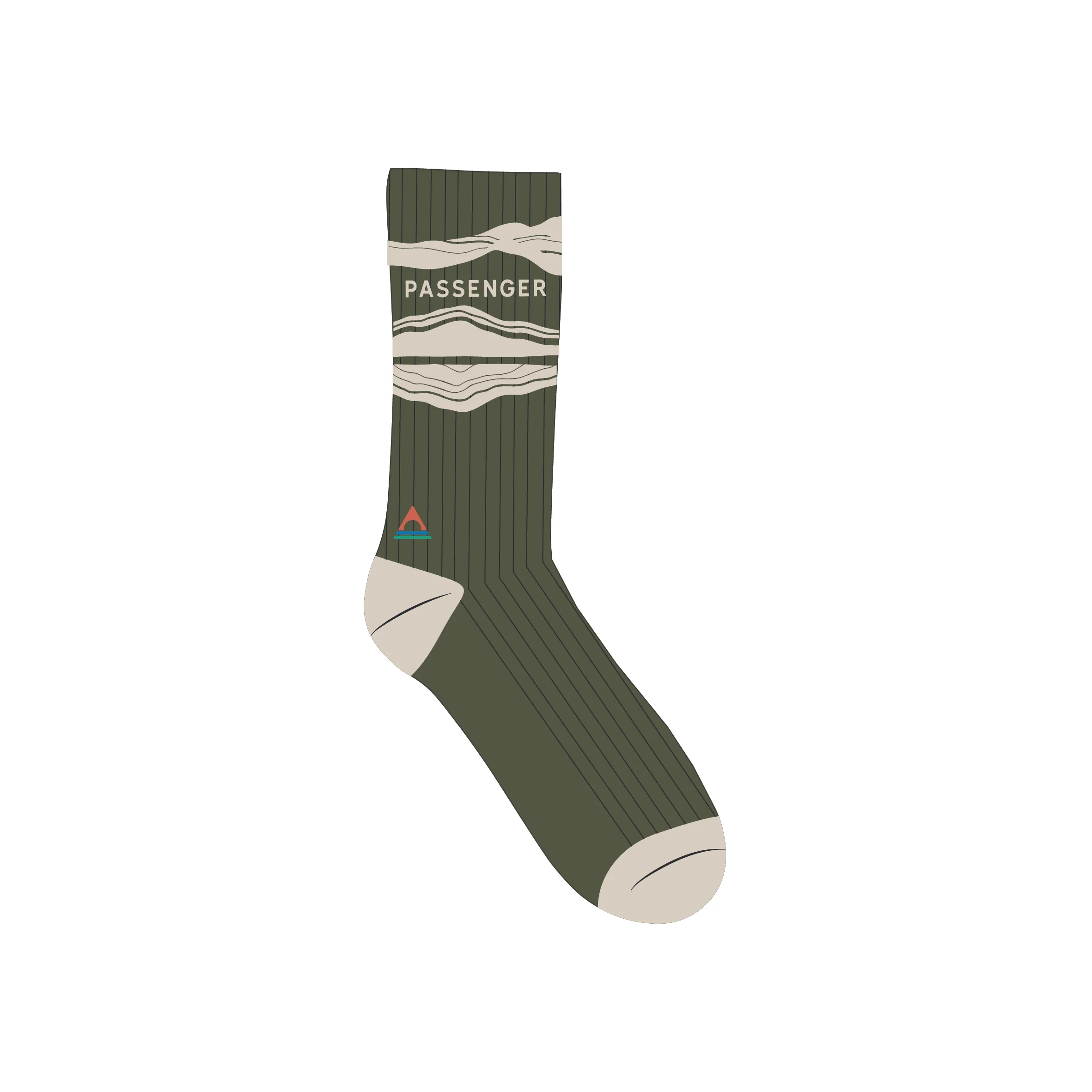 Tahola Merino Socks - Khaki - Image 5