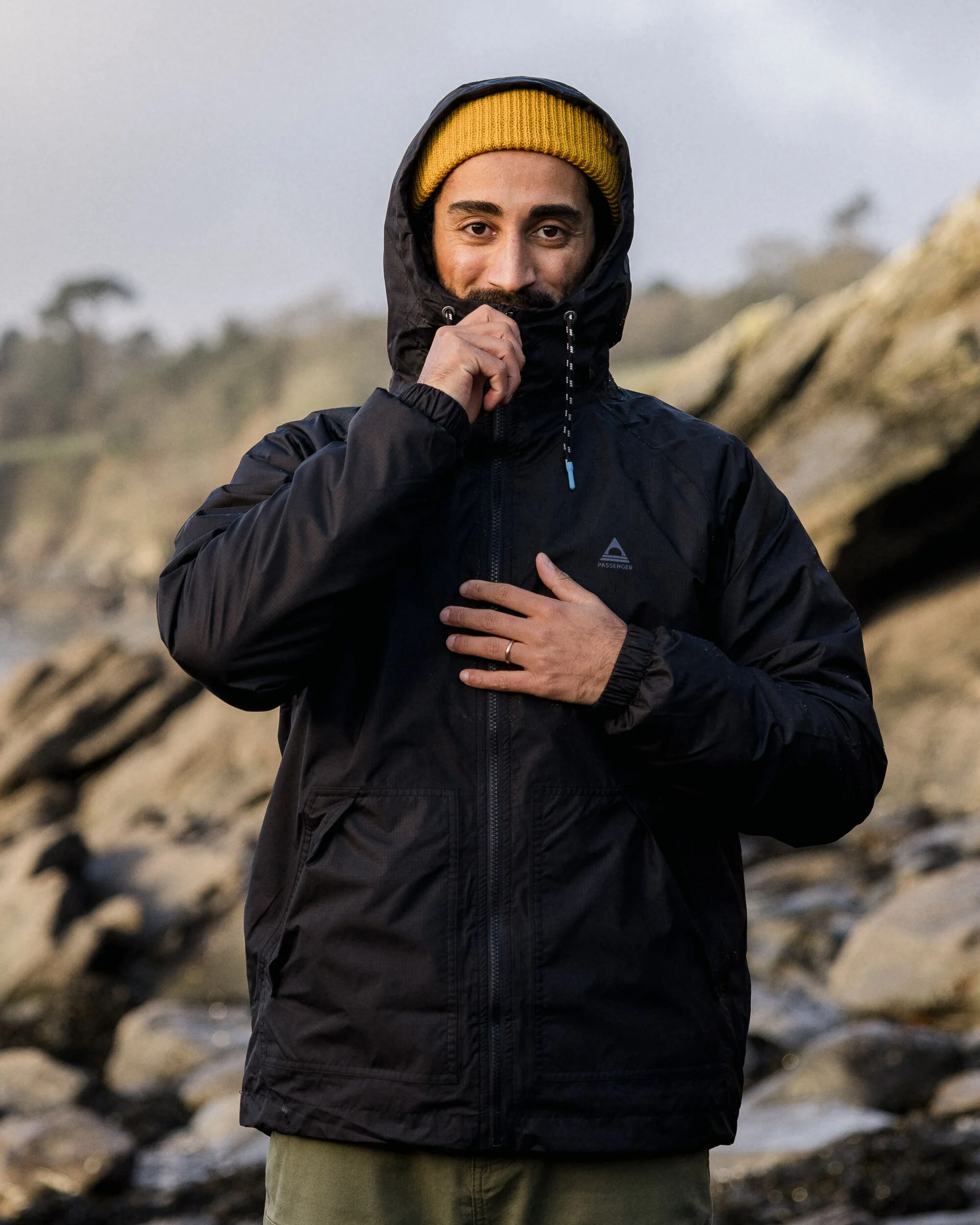 Tallows Water Resistant Jacket - True Black - Image 3