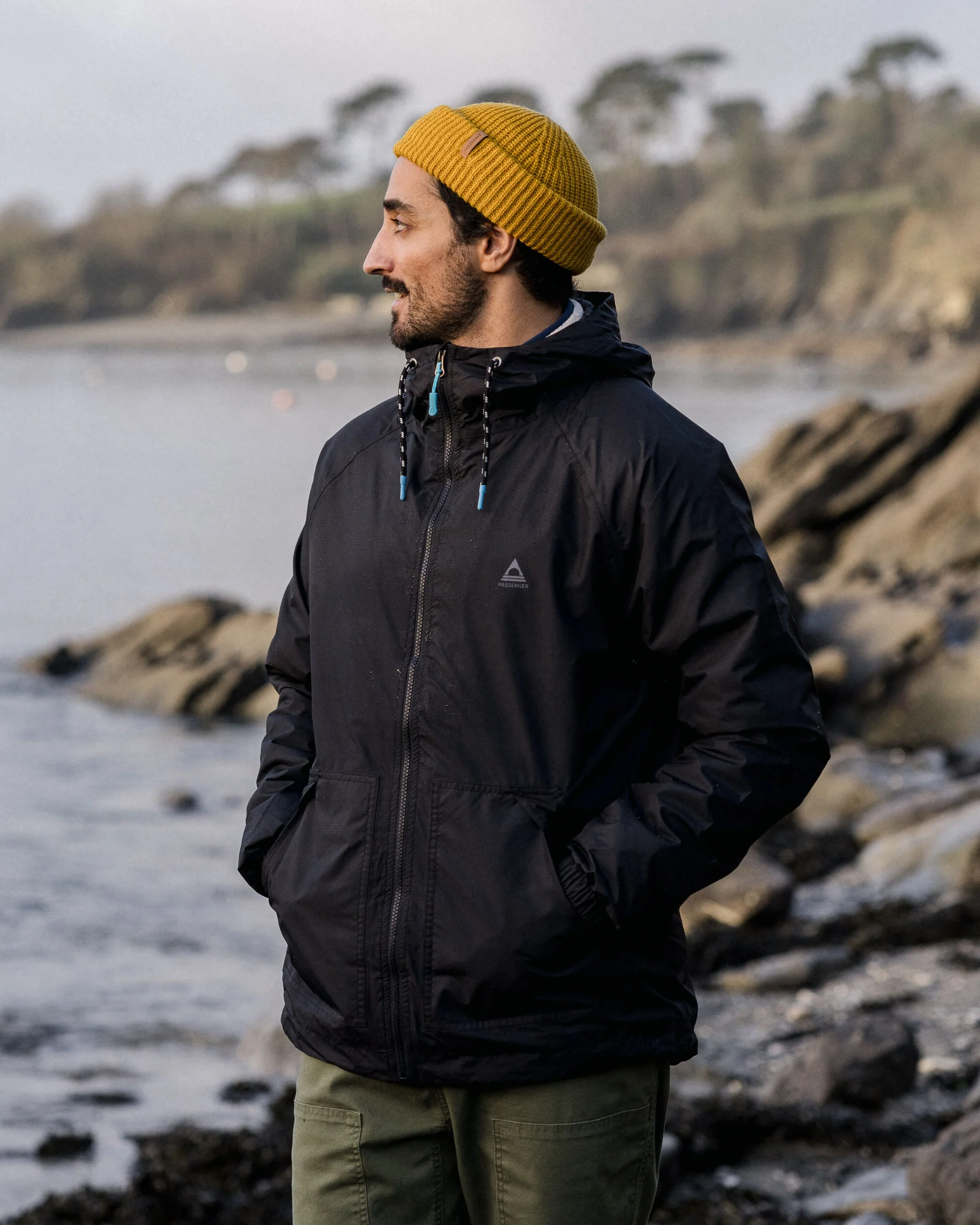 Tallows Water Resistant Jacket - True Black - Image 4