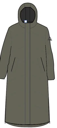 Tasman Long Insulated Jacket - Dusty Olive - Image 10
