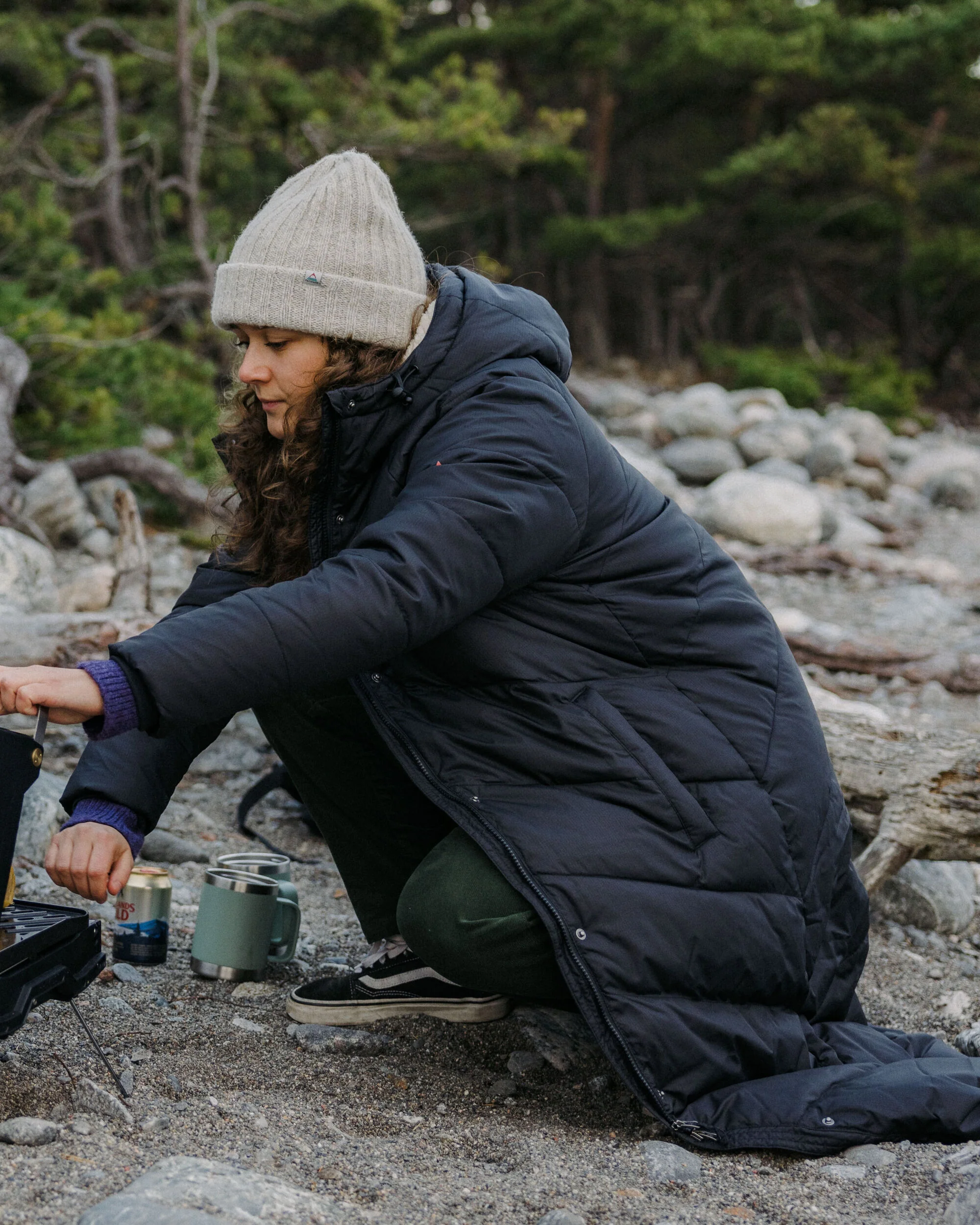 Tasman Long Insulated Jacket - Black - Image 3