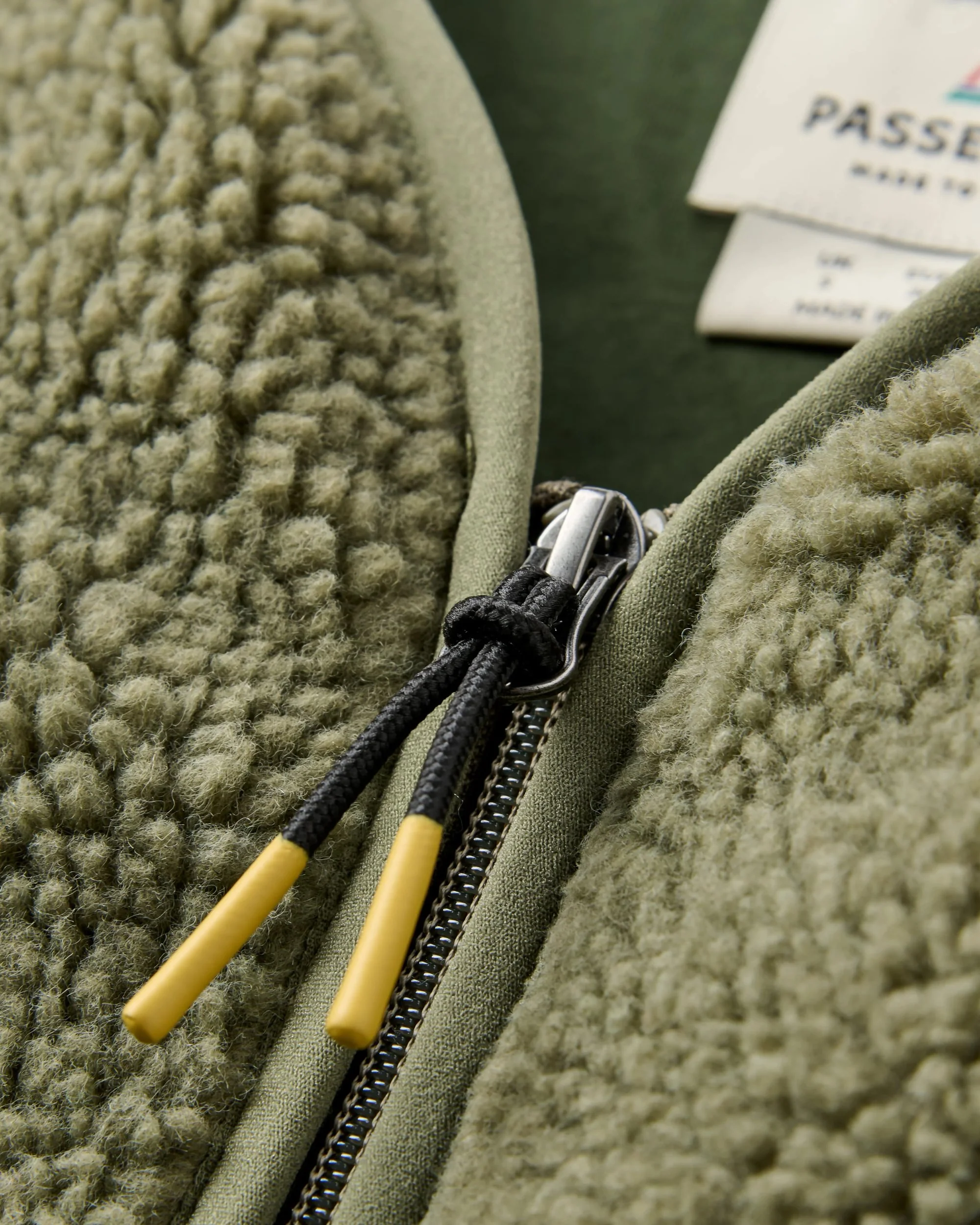 Tawny Deep-Pile Sherpa Fleece - Dusty Olive - Image 4