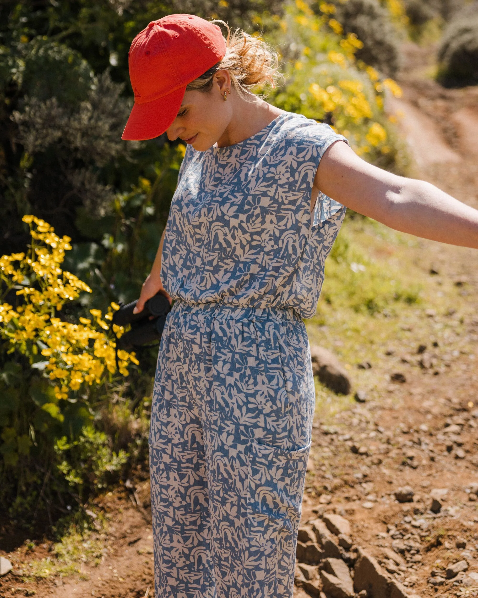 Thimbleberry Jumpsuit - Mountain Foliage Faded Denim - Image 3