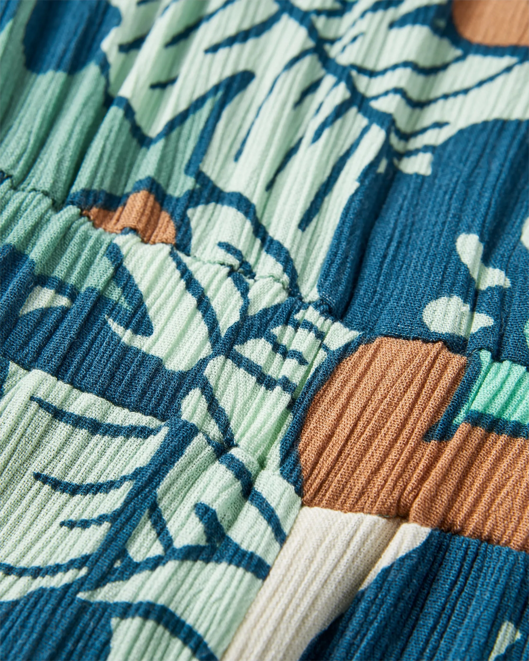 Thimbleberry Jumpsuit - Vintage Floral Aqua - Image 3