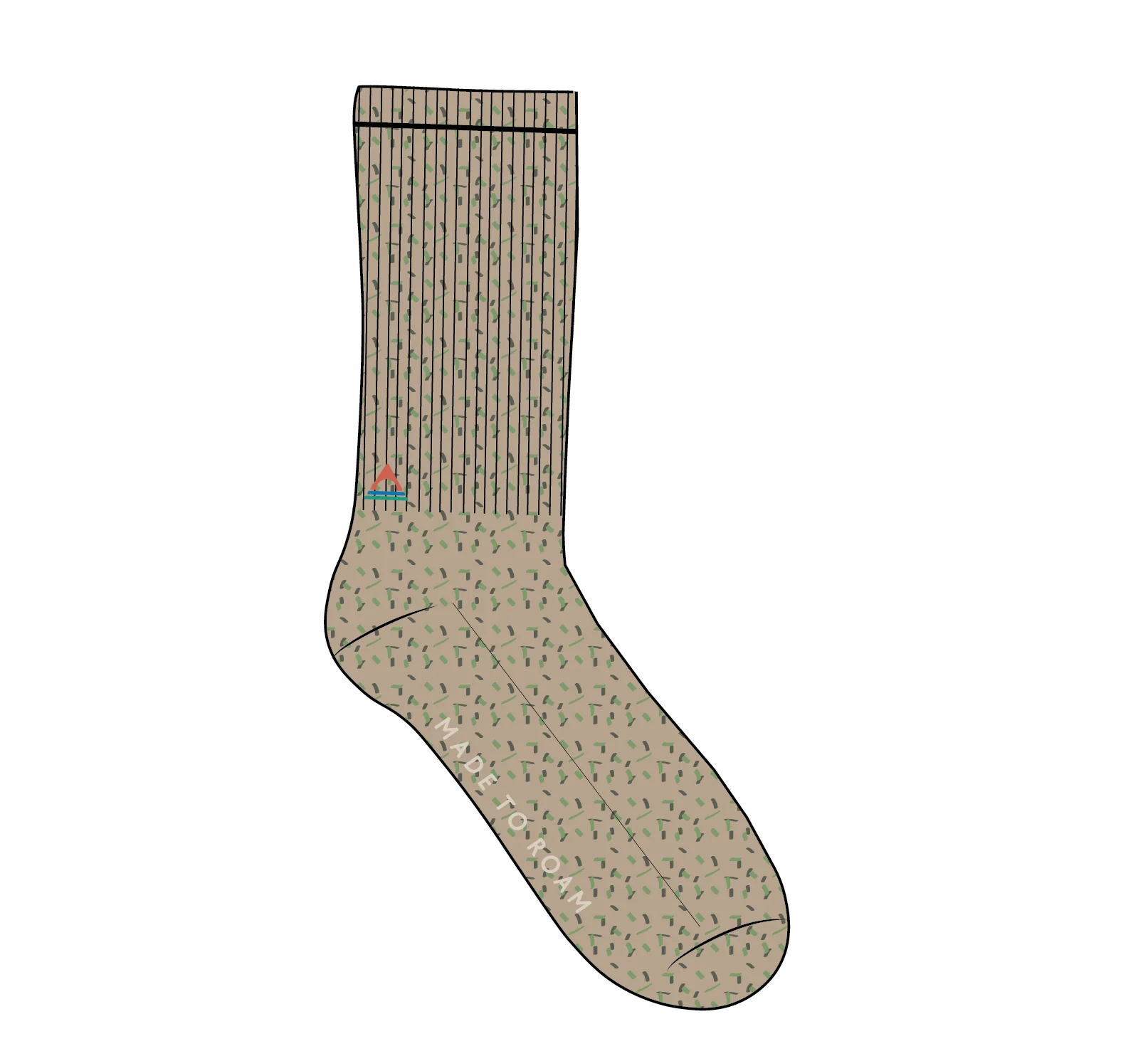 Thorne Heavyweight Socks - Stone - Image 5