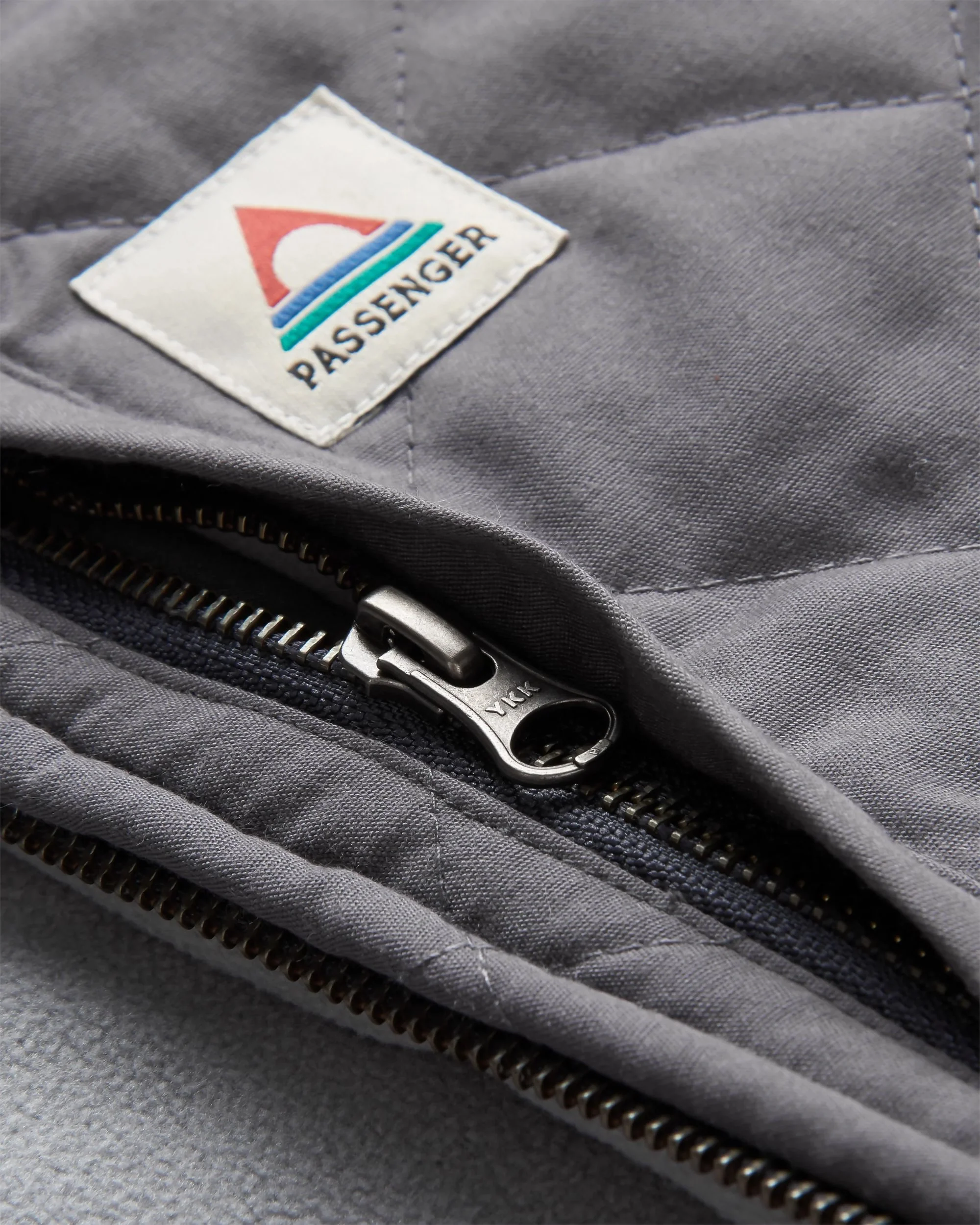 Tidal Full Zip Organic Cotton Hoodie - Charcoal Marl - Image 2