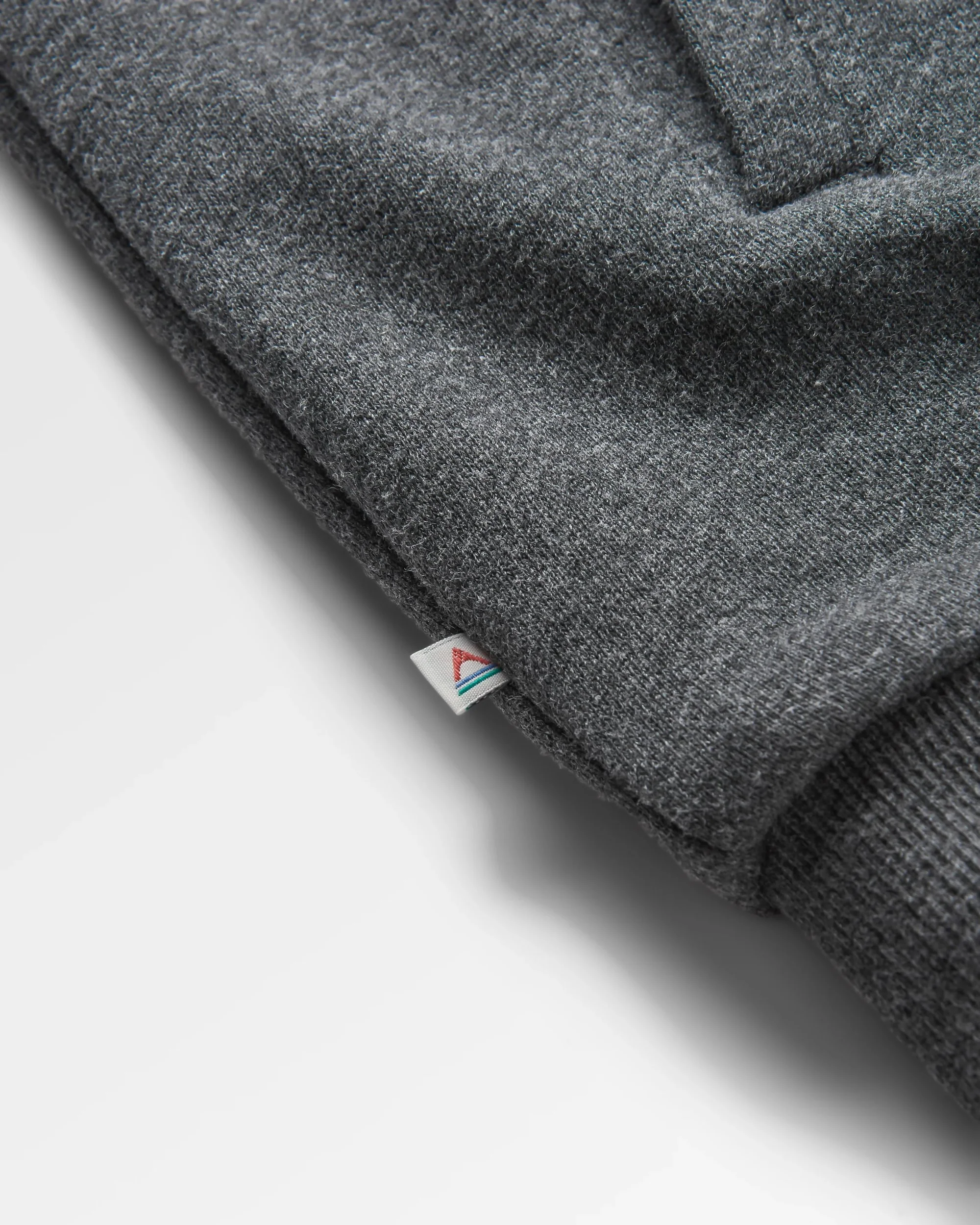 Tidal Full Zip Organic Cotton Hoodie - Charcoal Marl - Image 5