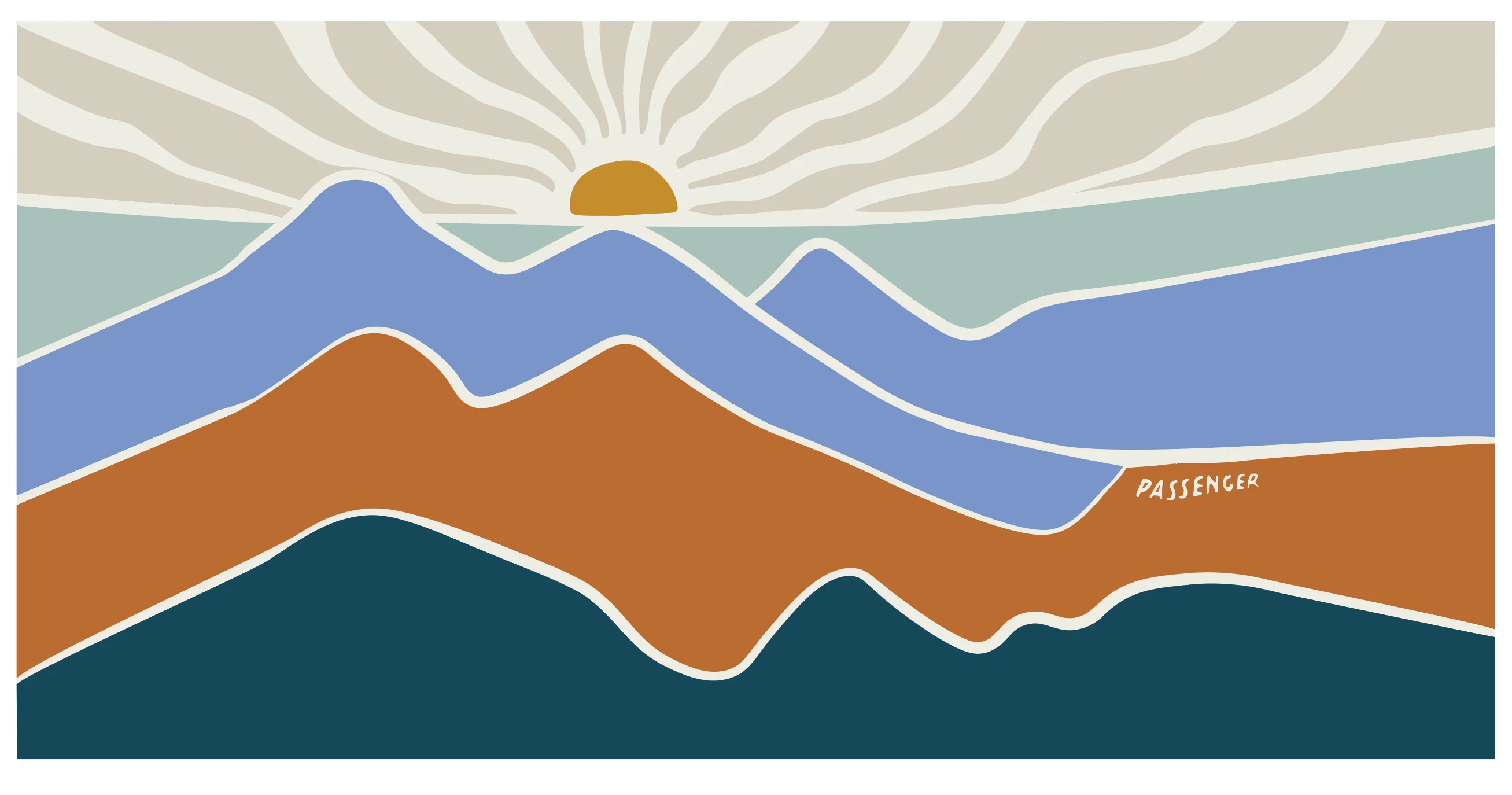 Tideline Organic Cotton Beach Towel - Cornflower - Image 9
