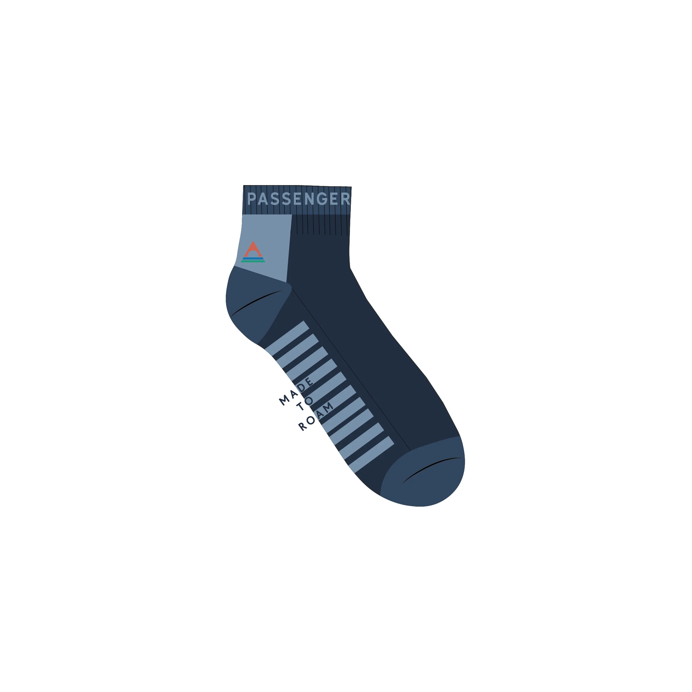 Tillamock Merino Active Quarter Sock - Rich Navy - Image 5