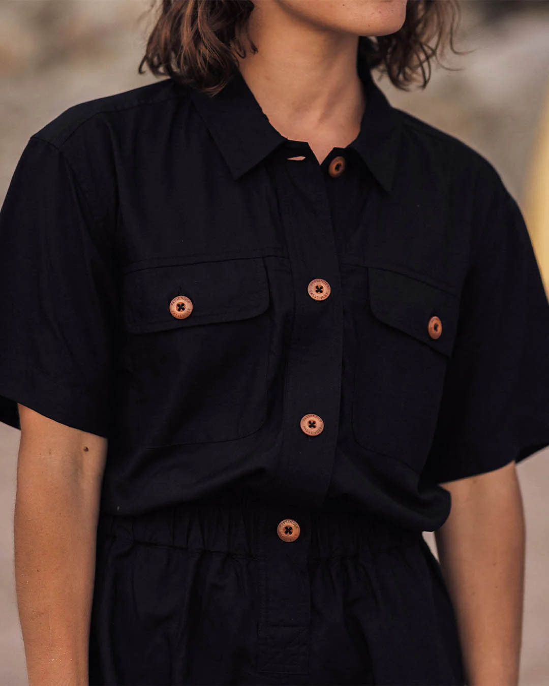 Topaz Short Boiler Suit - Black - Image 6