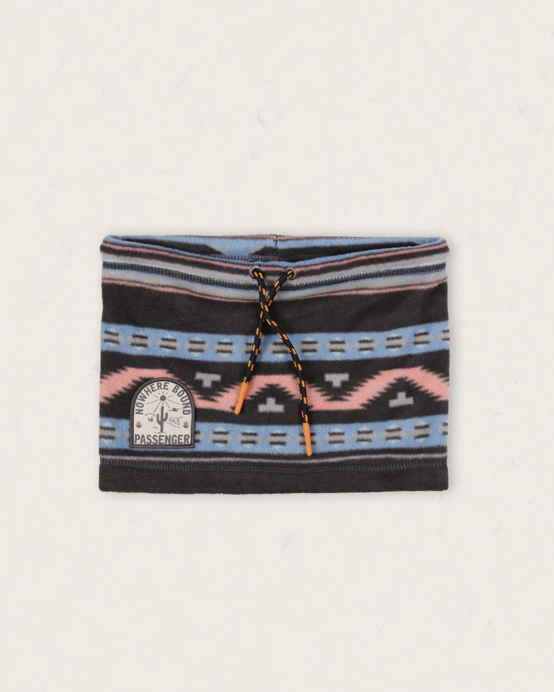 Tor Polar Fleece Snood - Deep Navy Vintage Geo - Image 6