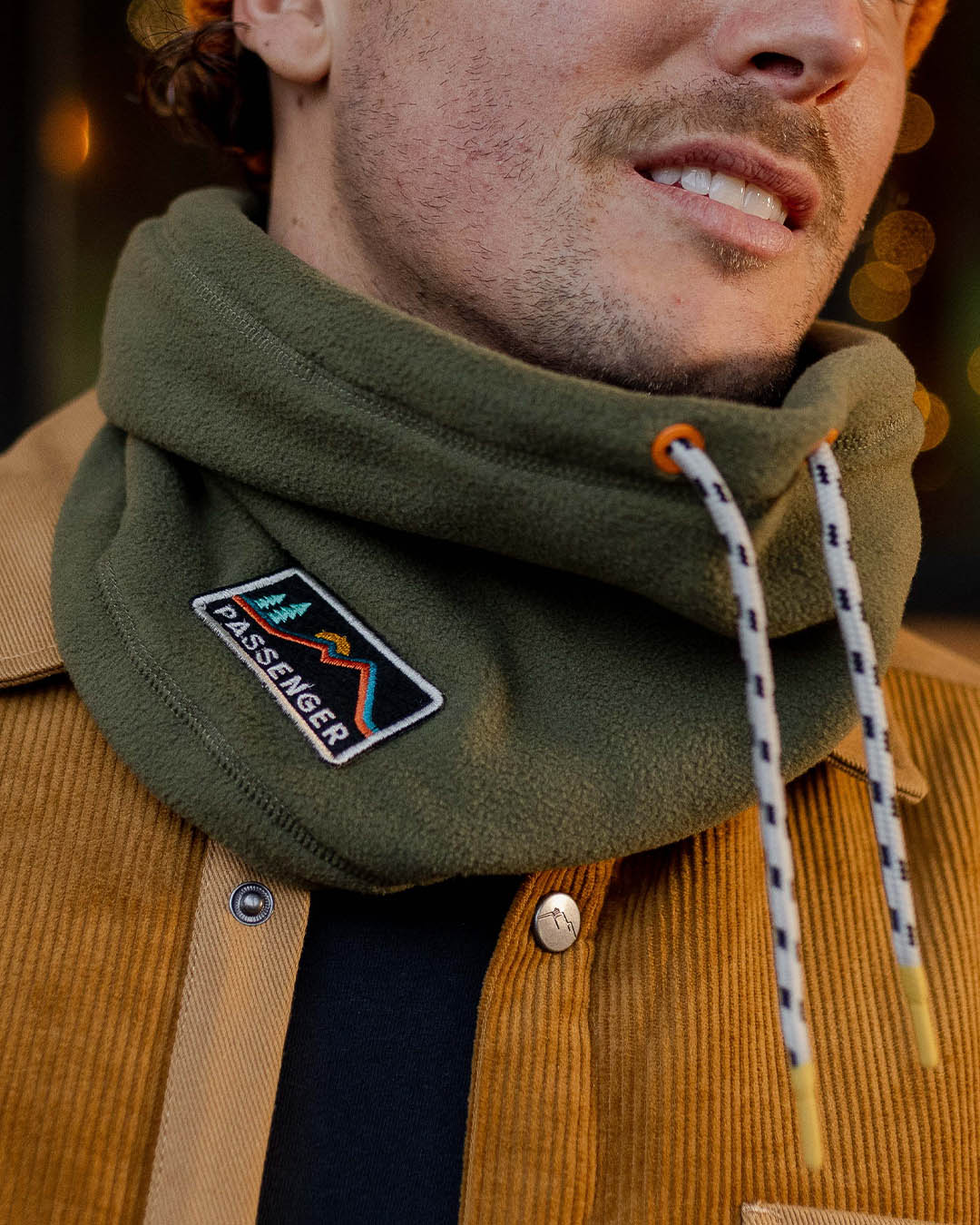 Tor Polar Fleece Snood - Khaki - Image 3