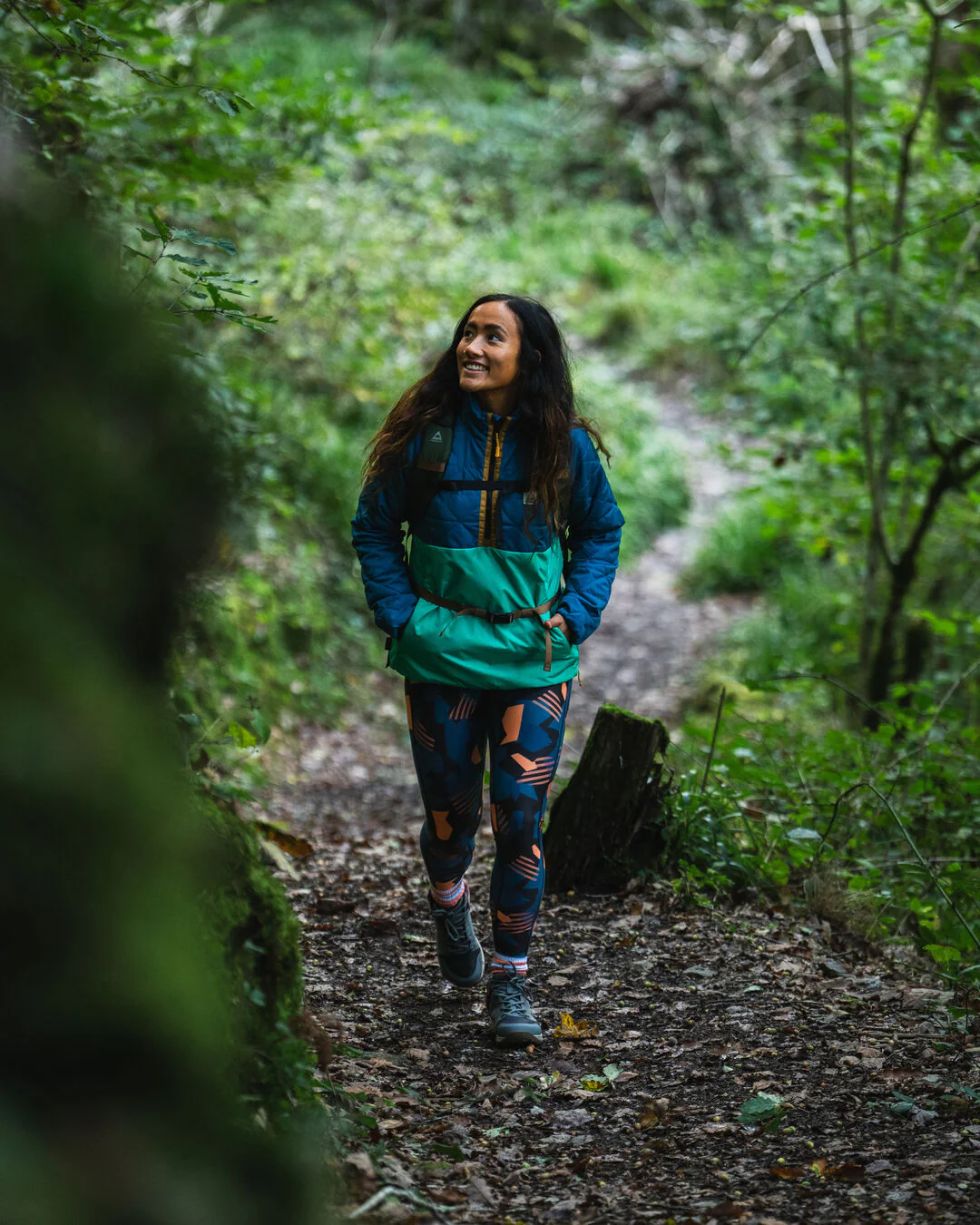 Trace Thermore® Insulated Jacket - Corsair Blue/ Jungle Green - Image 7