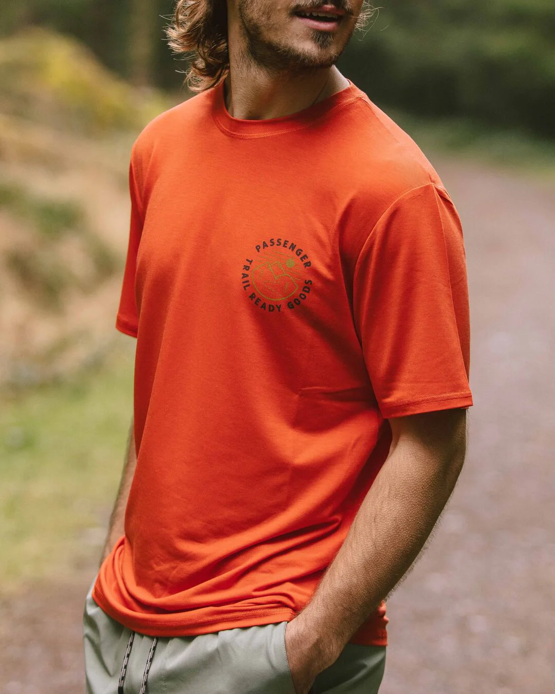 Trail Active T-Shirt - Warm Orange - Image 3