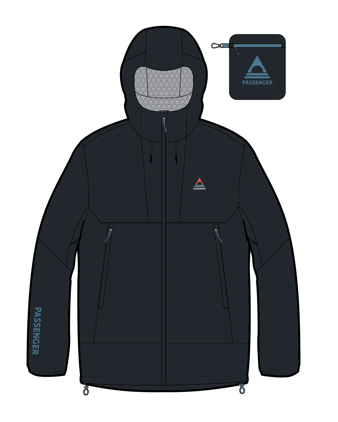 Trailscape Light Men's Waterproof Jacket - Black - Image 12