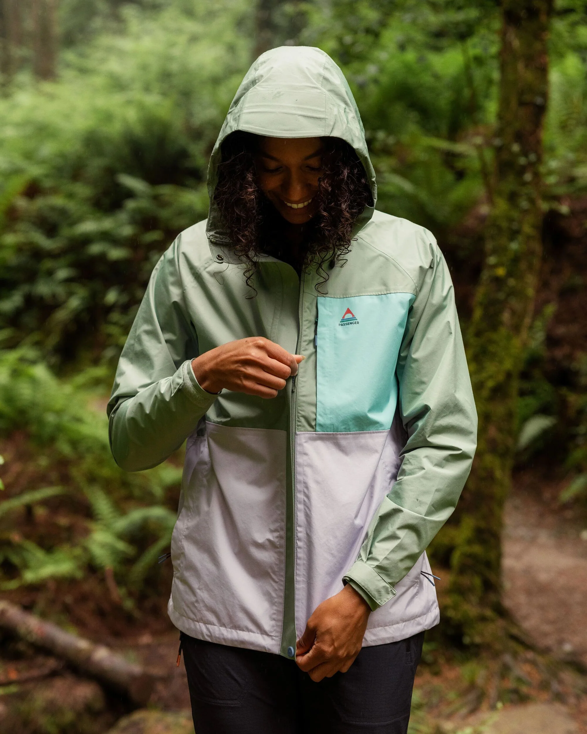 Trailscape Women's Waterproof Jacket - Pistachio/Lilac Mist/Aqua - Image 6