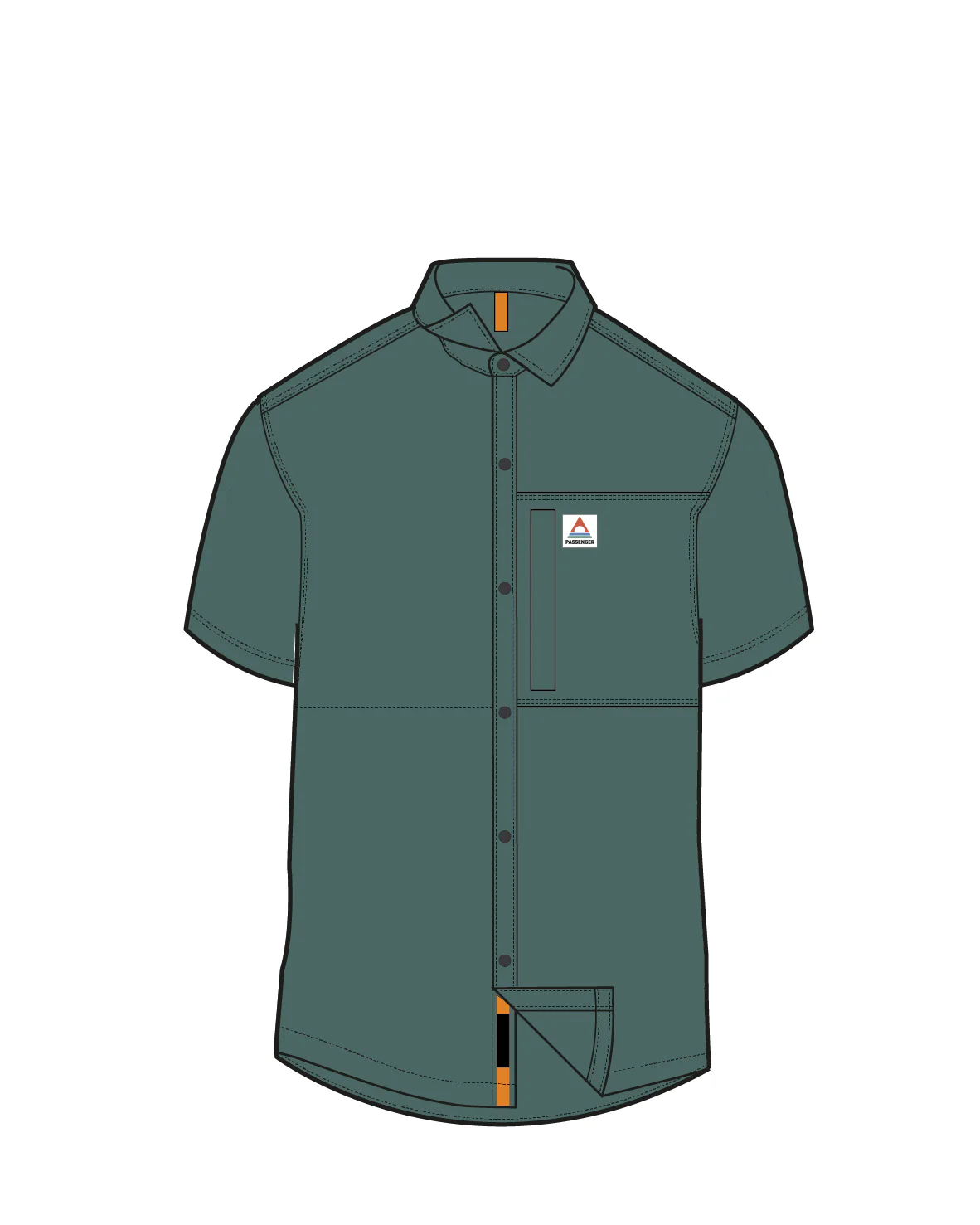 Traveller Short Sleeve Stretch Shirt - Deep Ocean - Image 10