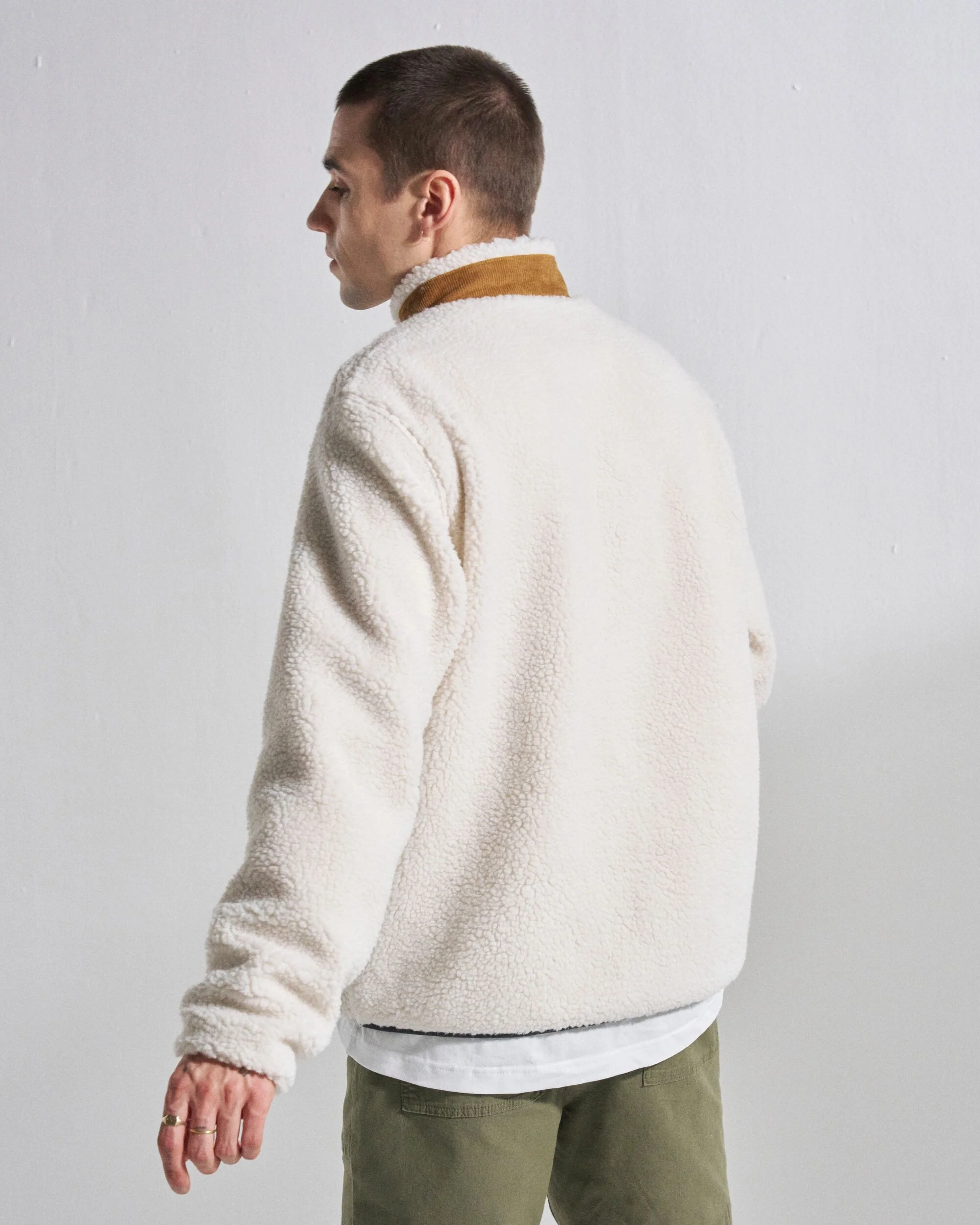 Trekker Deep-Pile Sherpa Fleece - Warm Ivory - Image 5