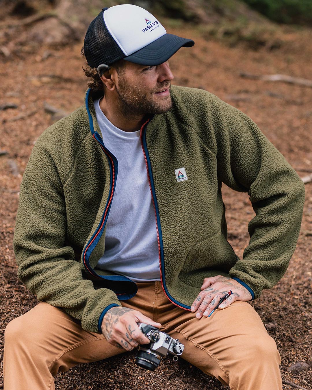 Tripper 2.0 Full Zip Sherpa Fleece - Khaki - Image 2