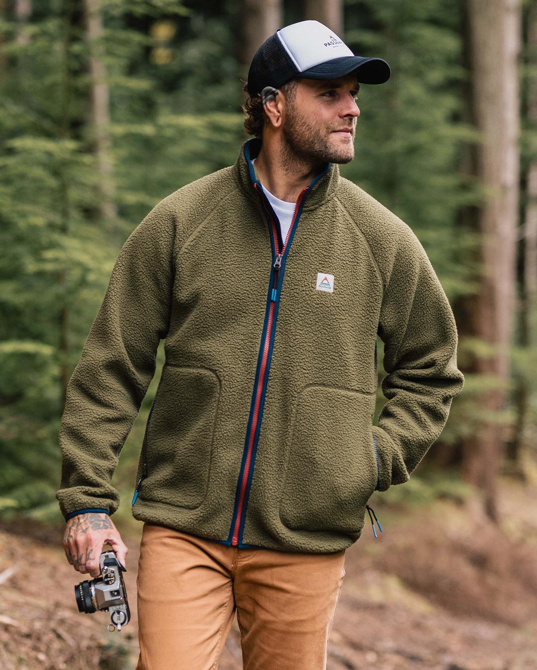 Tripper 2.0 Full Zip Sherpa Fleece - Khaki - Image 6