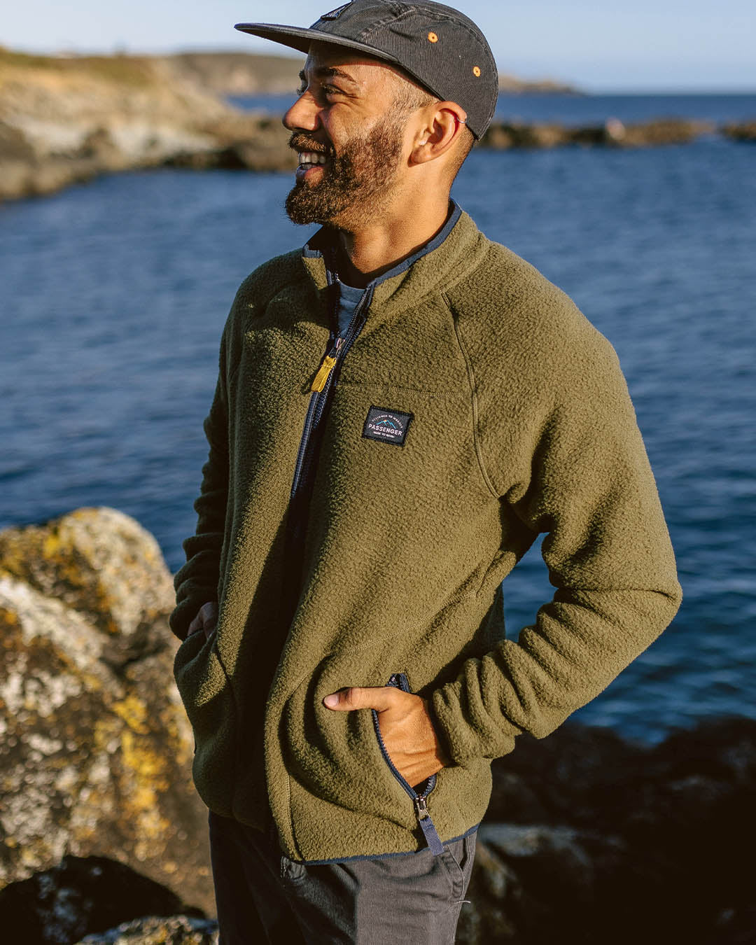 Tripper Full Zip Sherpa Fleece - Khaki - Image 4