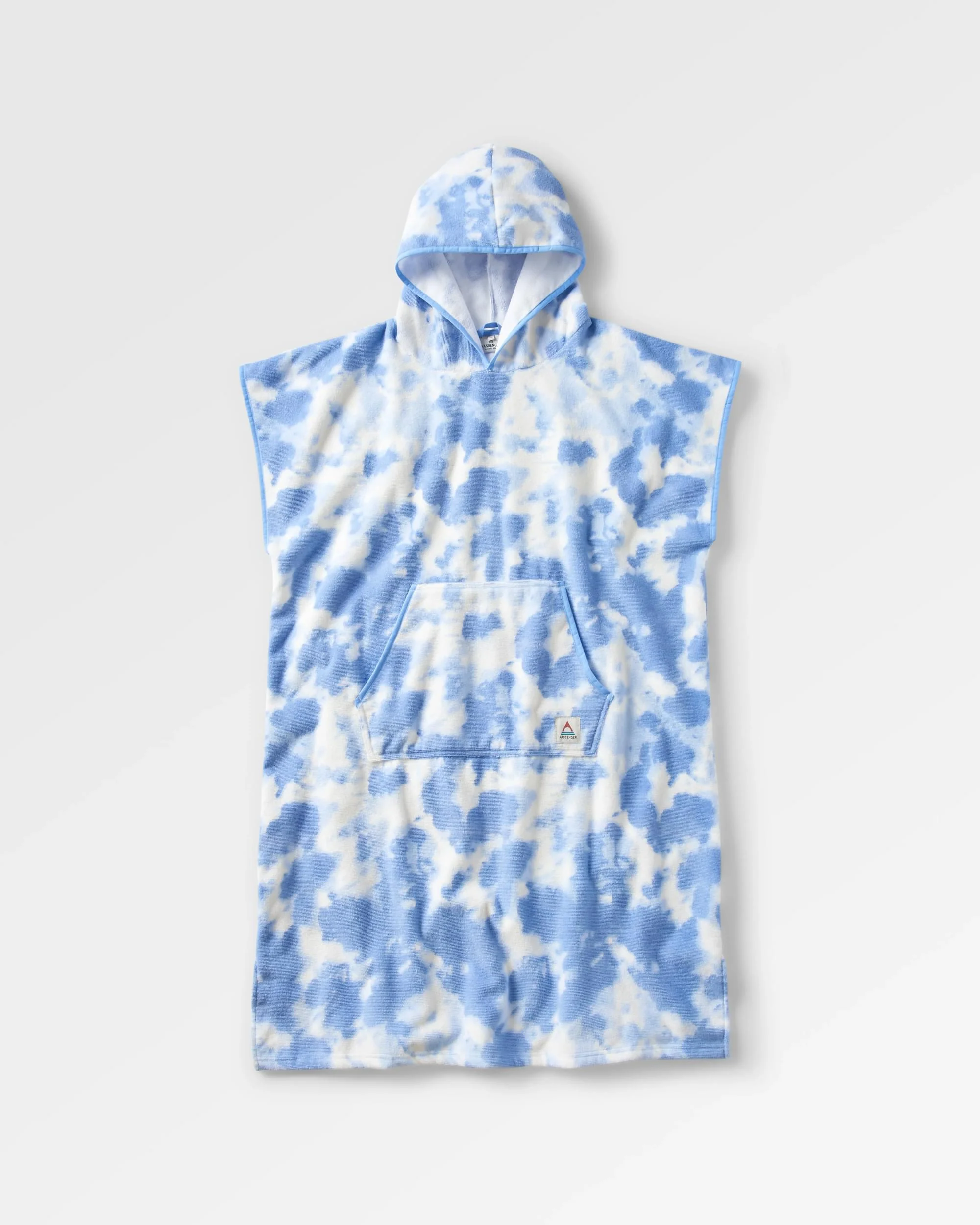 Tulum Towel Poncho - Tie Dye Cornflower - Image 2