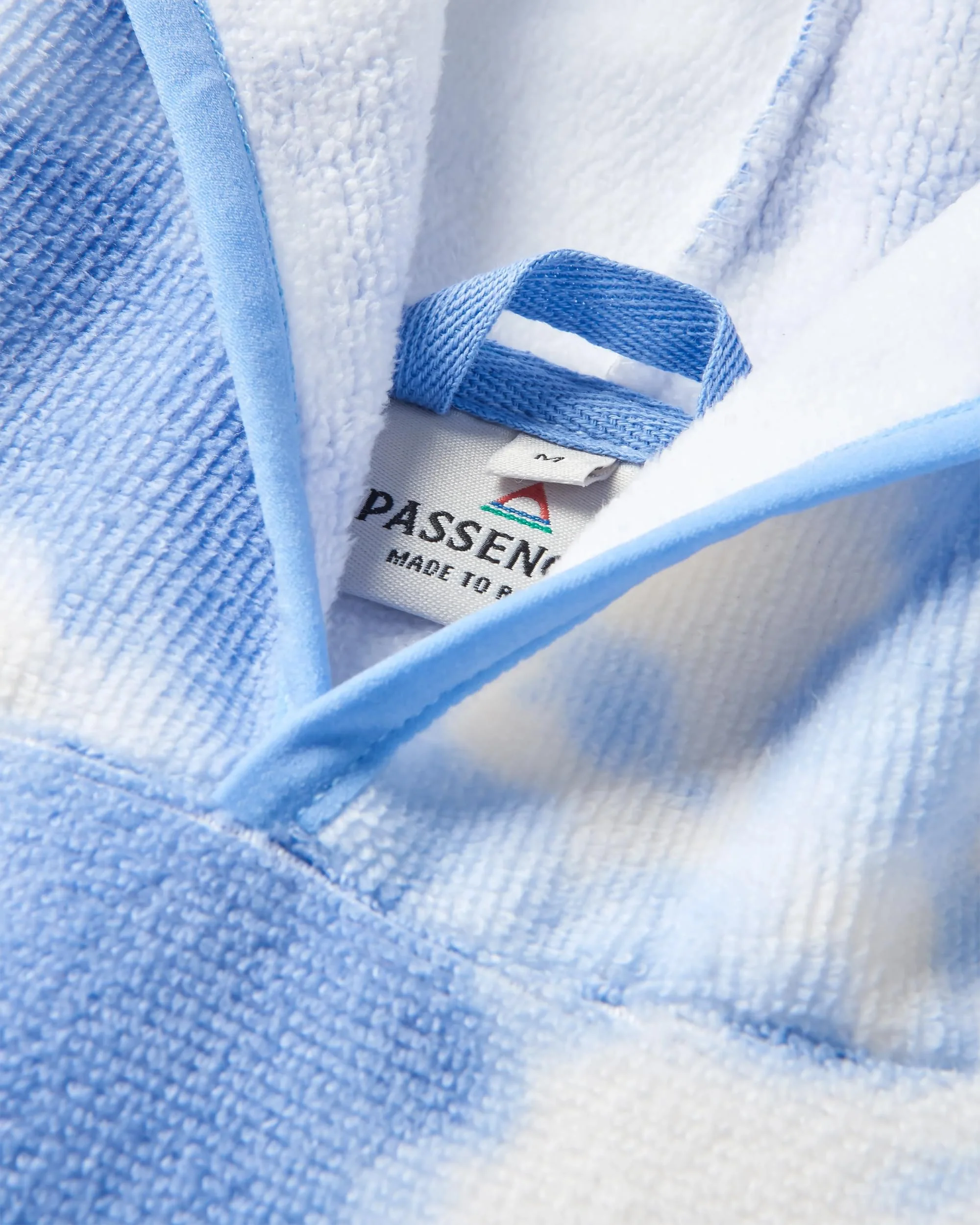Tulum Towel Poncho - Tie Dye Cornflower - Image 7