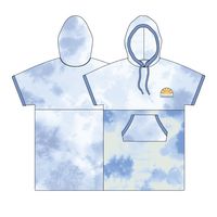 Tulum Towel Poncho - Tie Dye Cornflower - Image 9