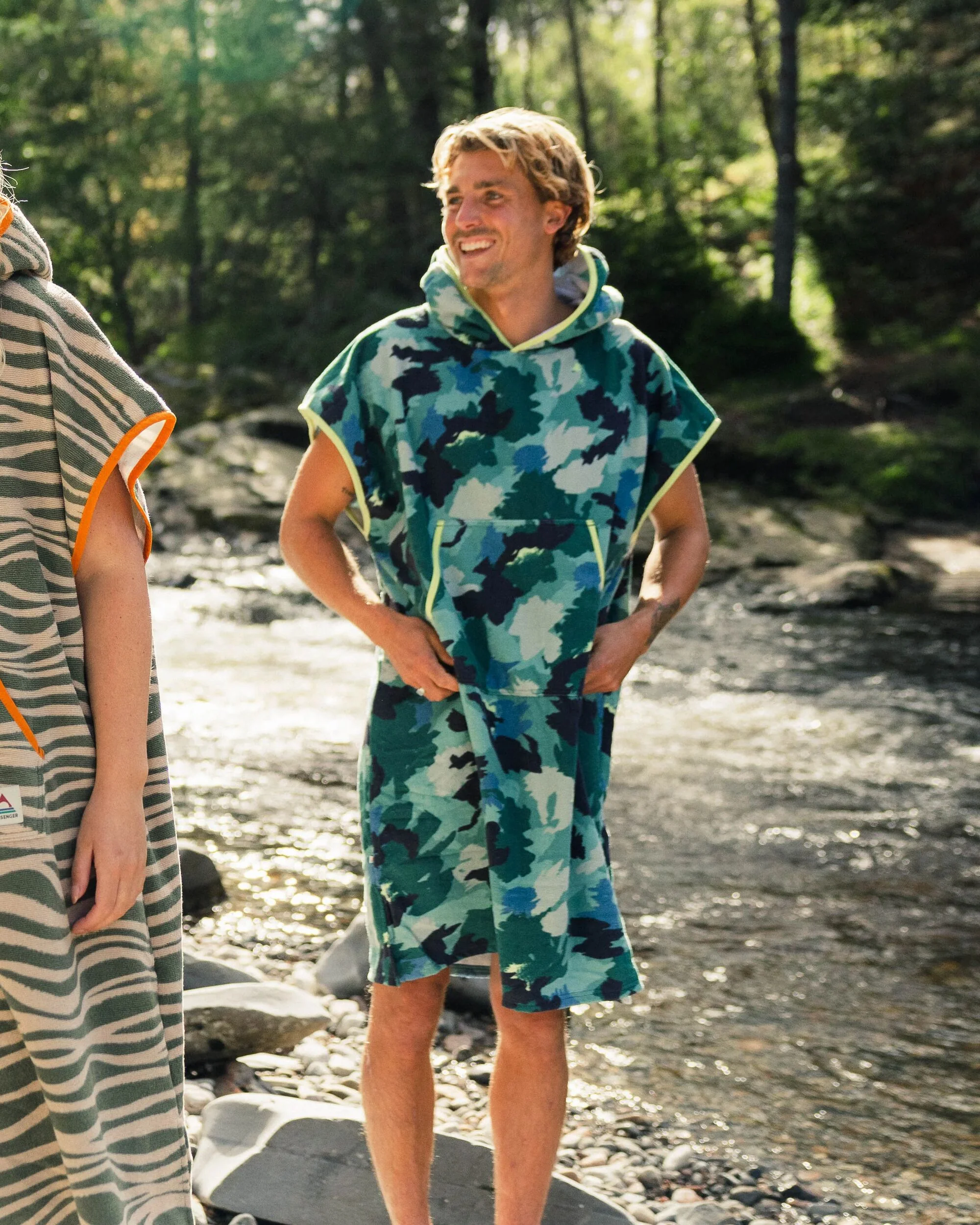 Tulum Towel Poncho - Alpine Camo Khaki - Image 3