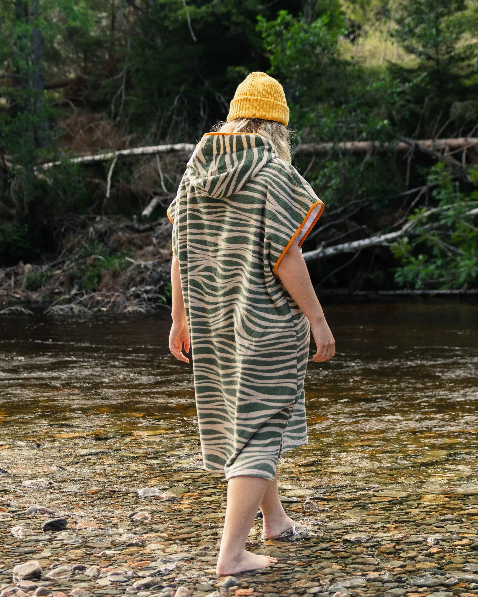 Tulum Towel Poncho - Strata Khaki - Image 2