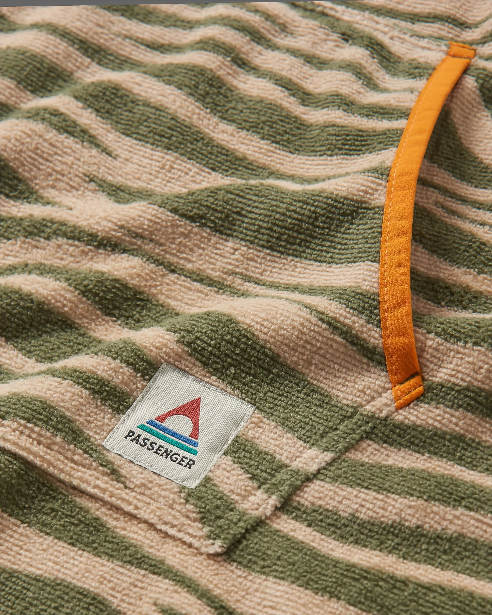 Tulum Towel Poncho - Strata Khaki - Image 5